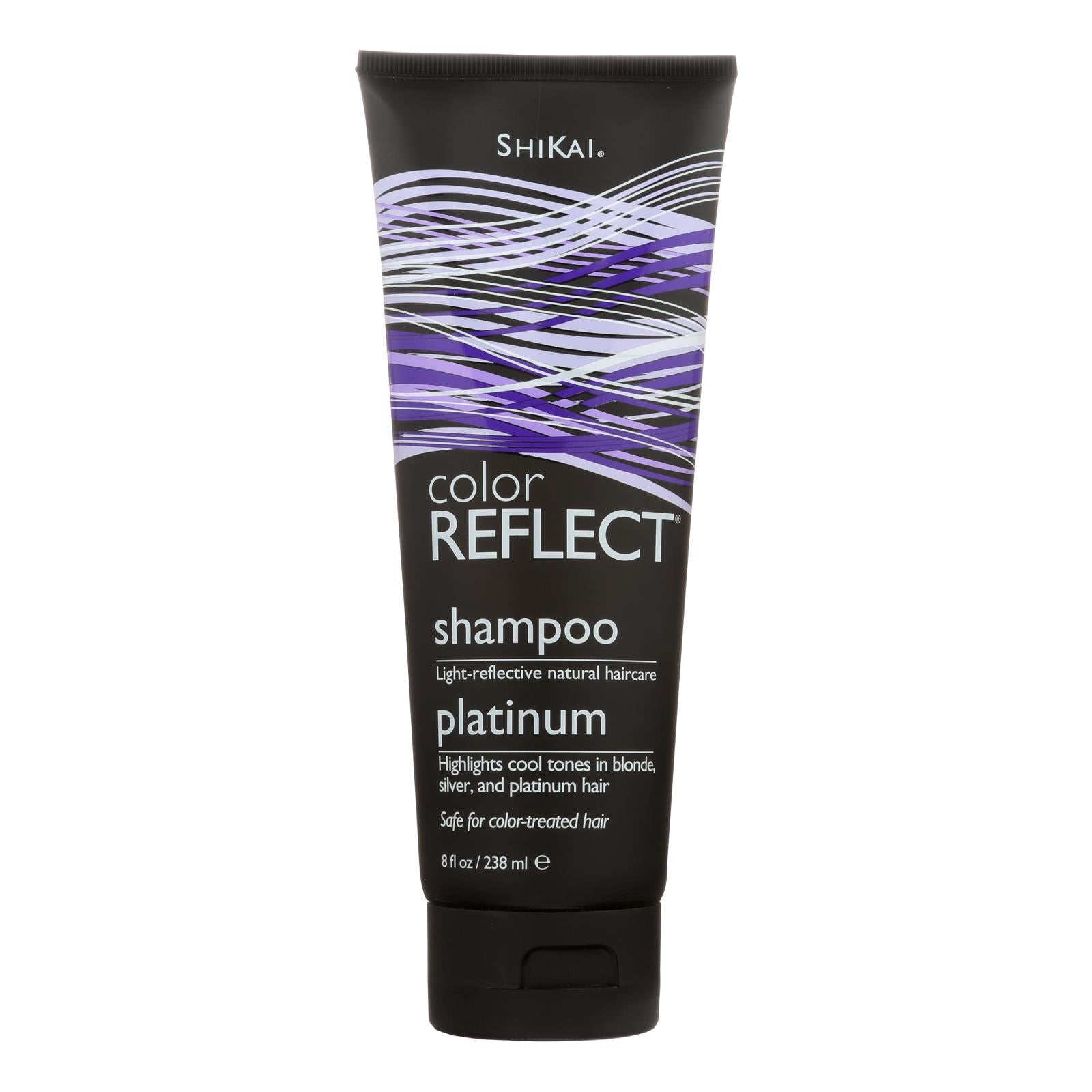 Champú Shikai Color Reflect Platinum para cabello rubio brillante (236 ml)