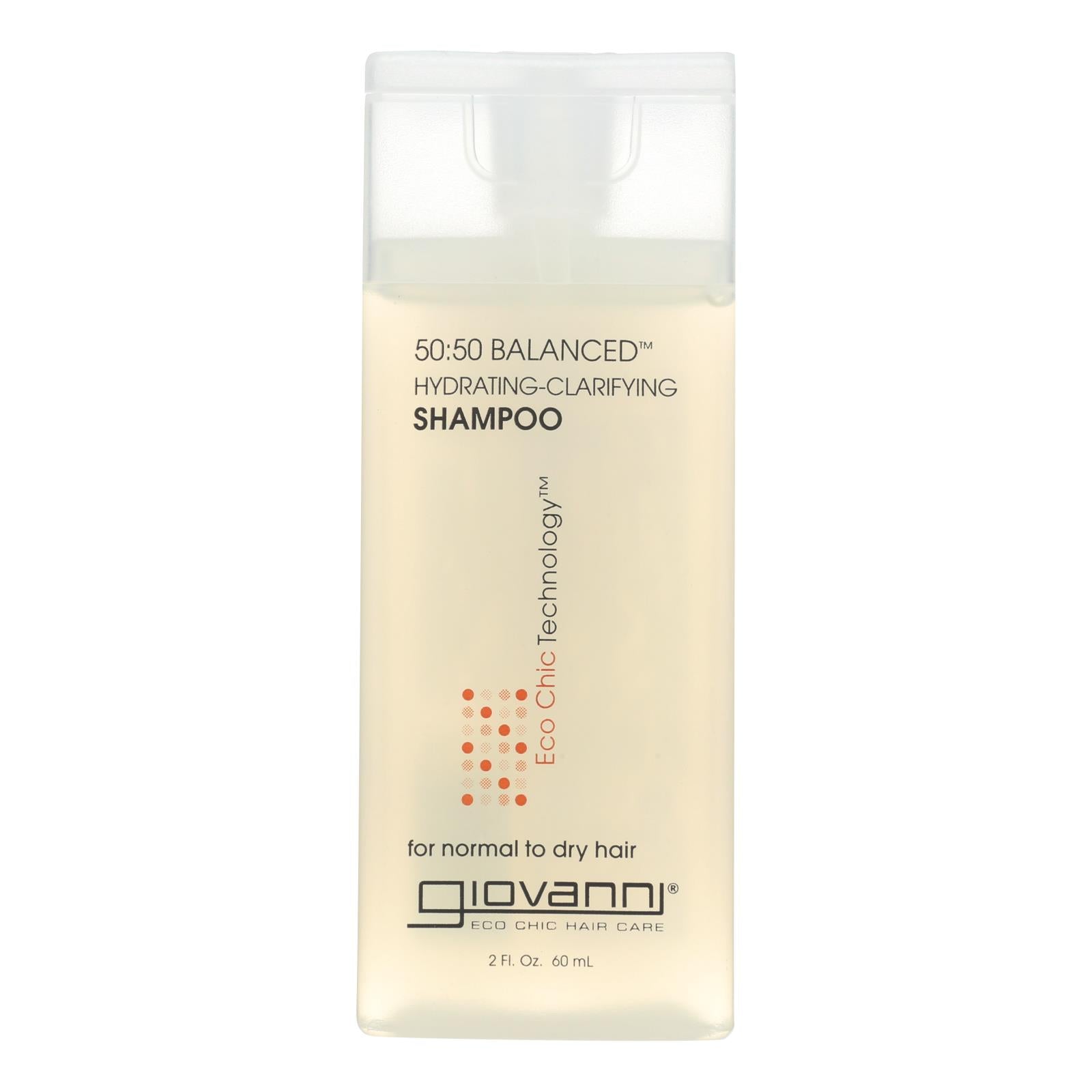 Champú equilibrado Giovanni 50/50, 2 oz, paquete de 12