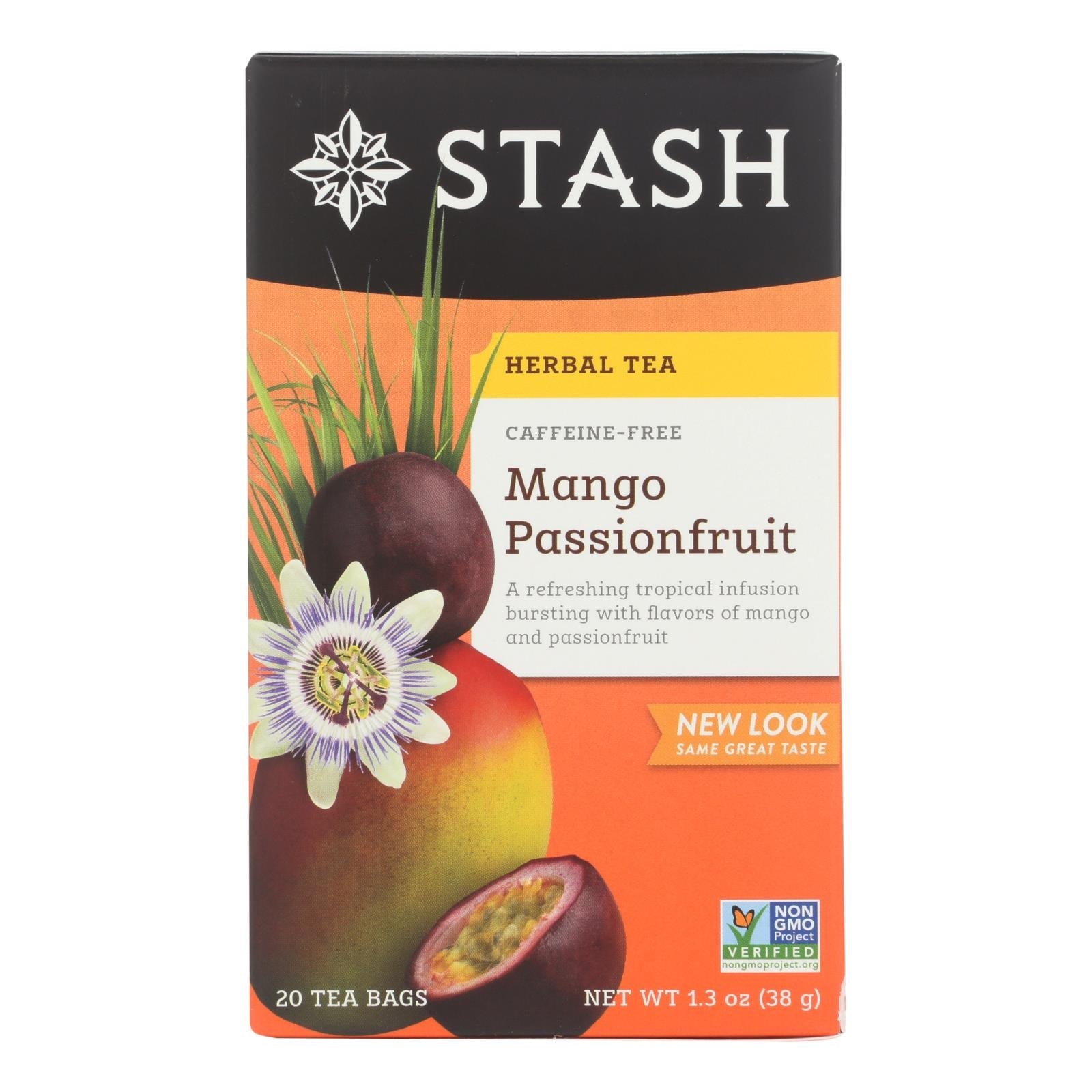 Té de hierbas de maracuyá Stash Tea - Mango, 120 unidades (paquete de 6)