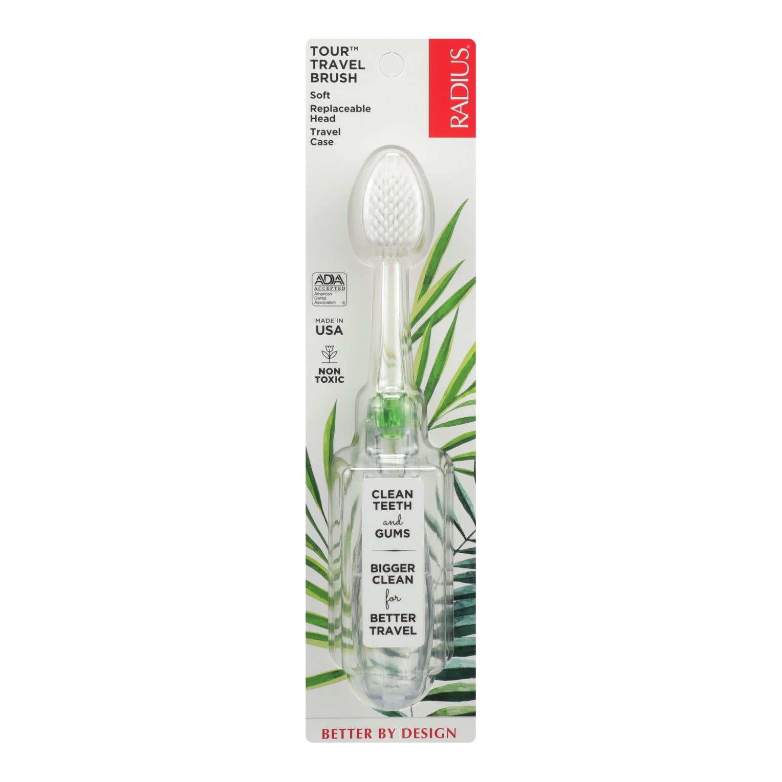 Cepillo de dientes Radius Soft (paquete de 6) para una higiene bucal fácil y rápida