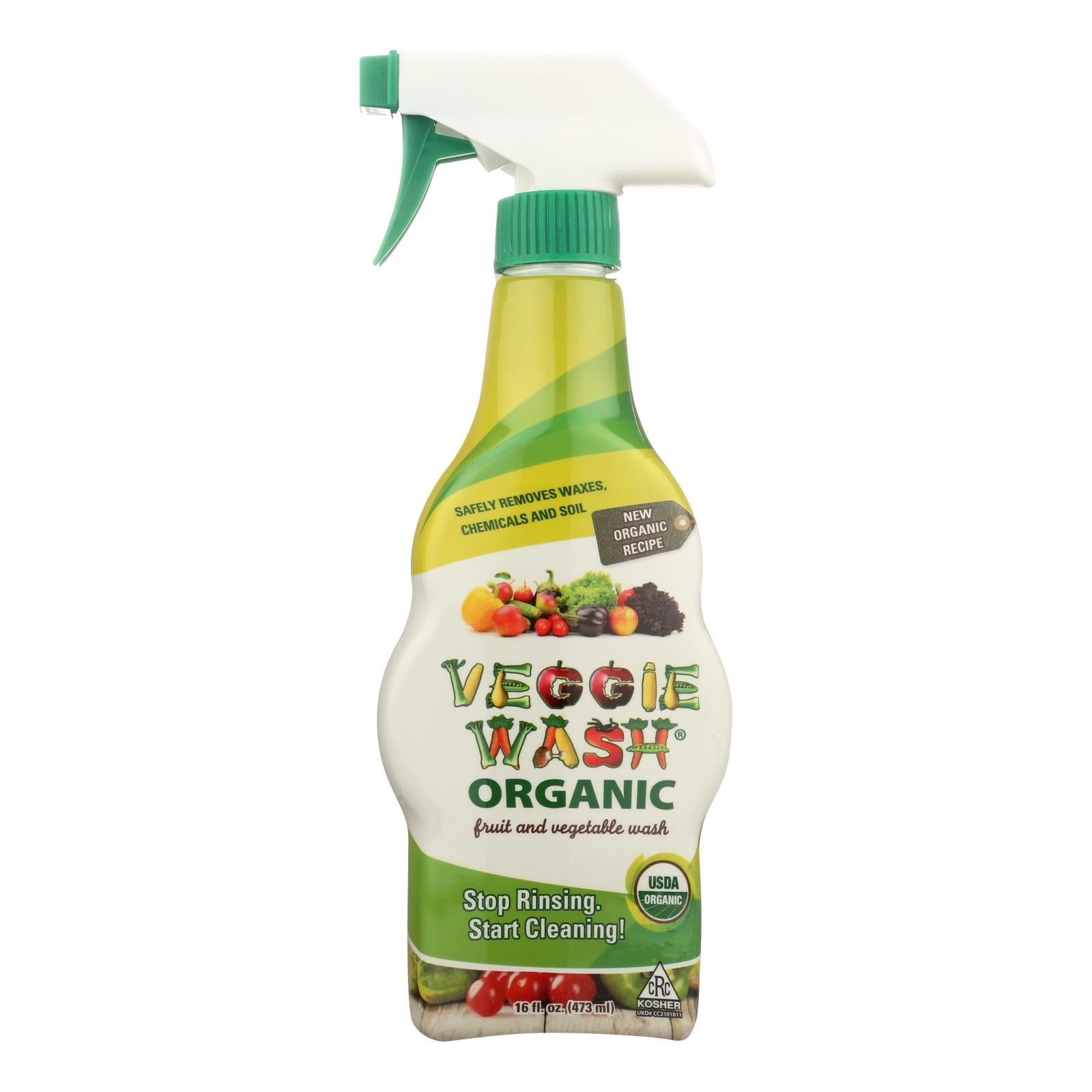 Spray limpiador de vegetales orgánico Citrus Magic, 16 oz.