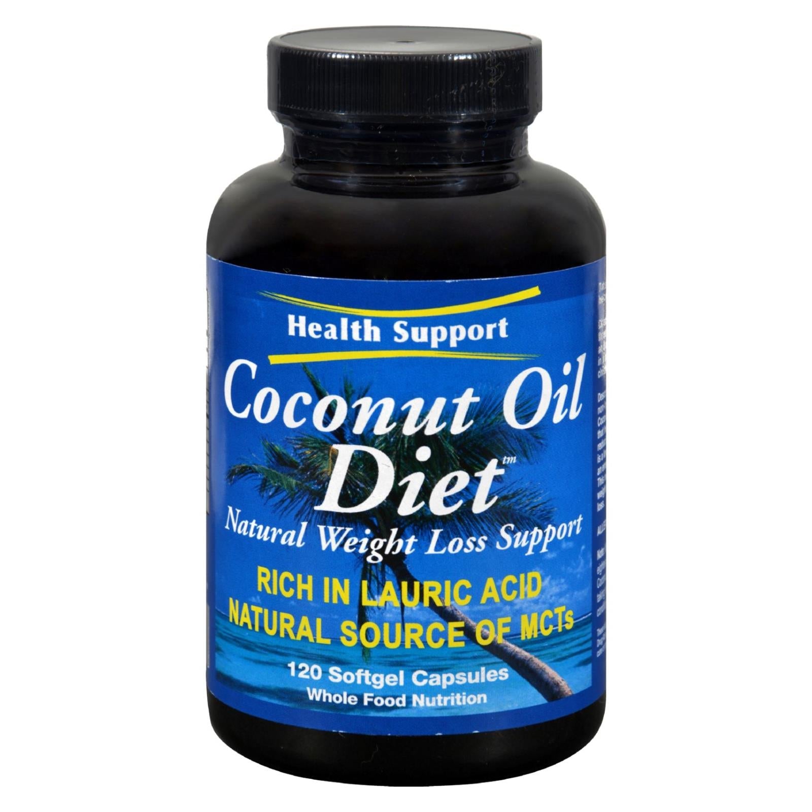 Aceite de coco para la salud - 120 cápsulas blandas