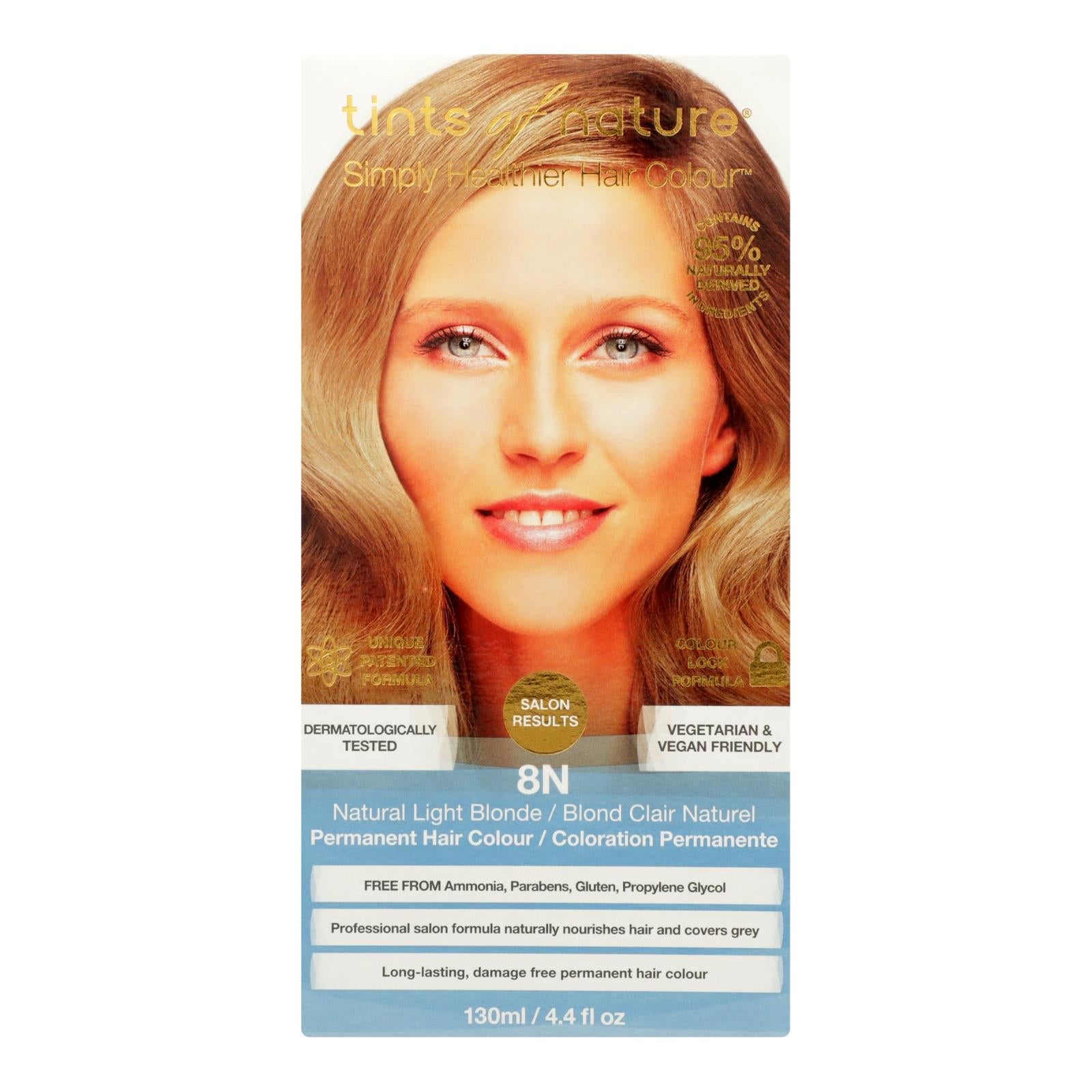 Tinte para cabello rubio claro natural Tints Of Nature - 127 ml 