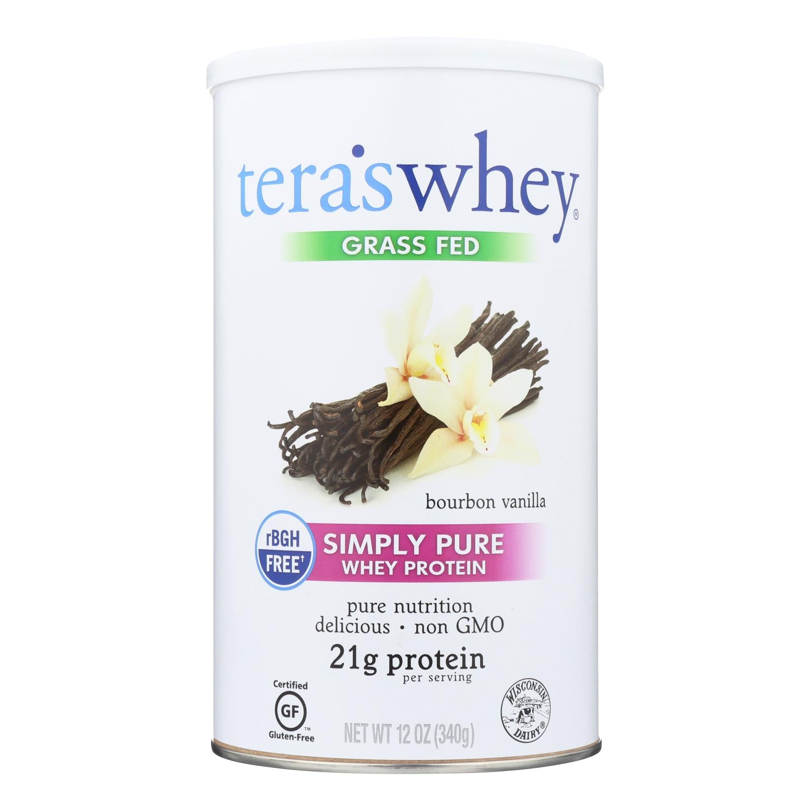 Proteína de suero en polvo Teras - Delicias de vainilla bourbon, 355 ml
