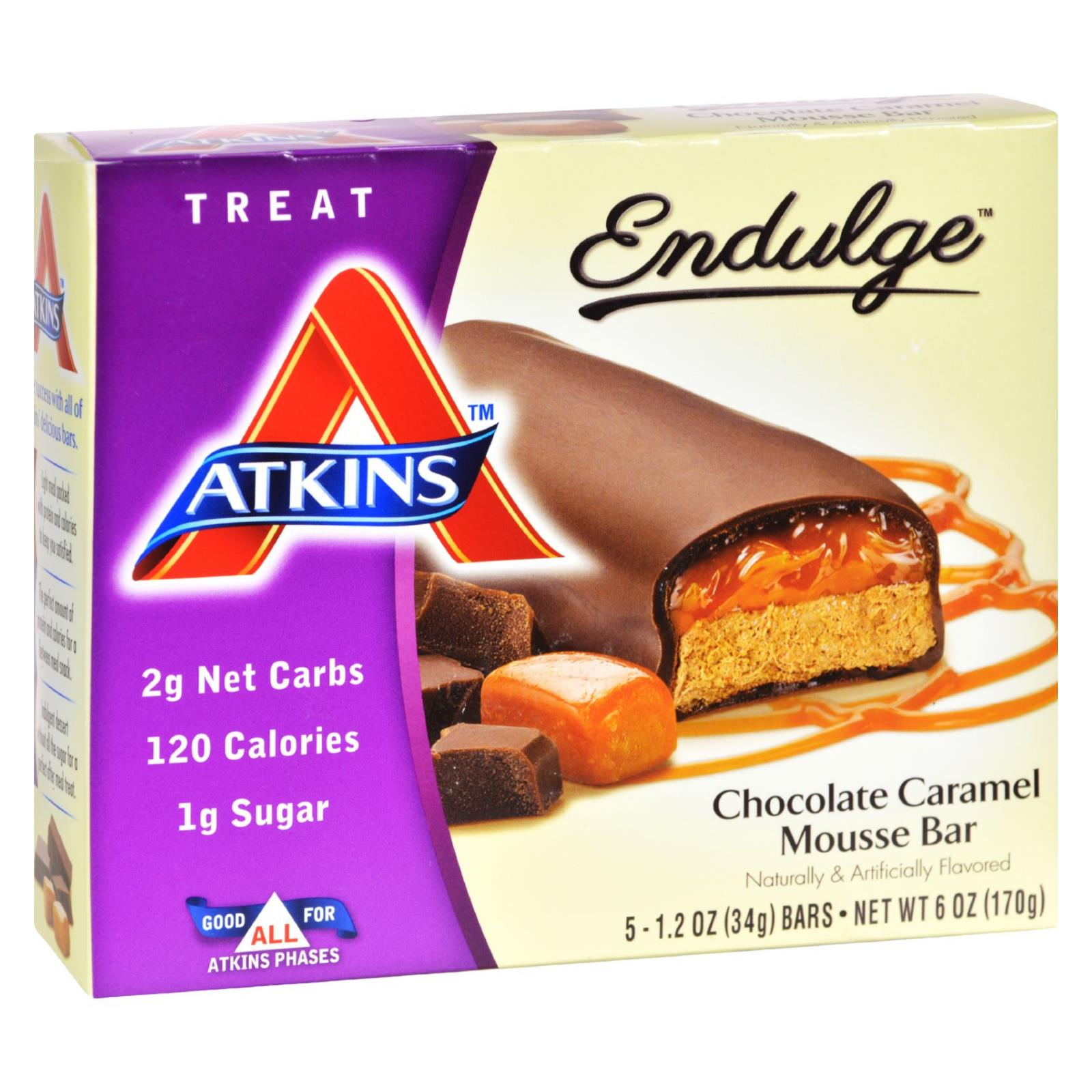 Barritas Atkins Endulge (paquete de 5) Mousse de chocolate y caramelo