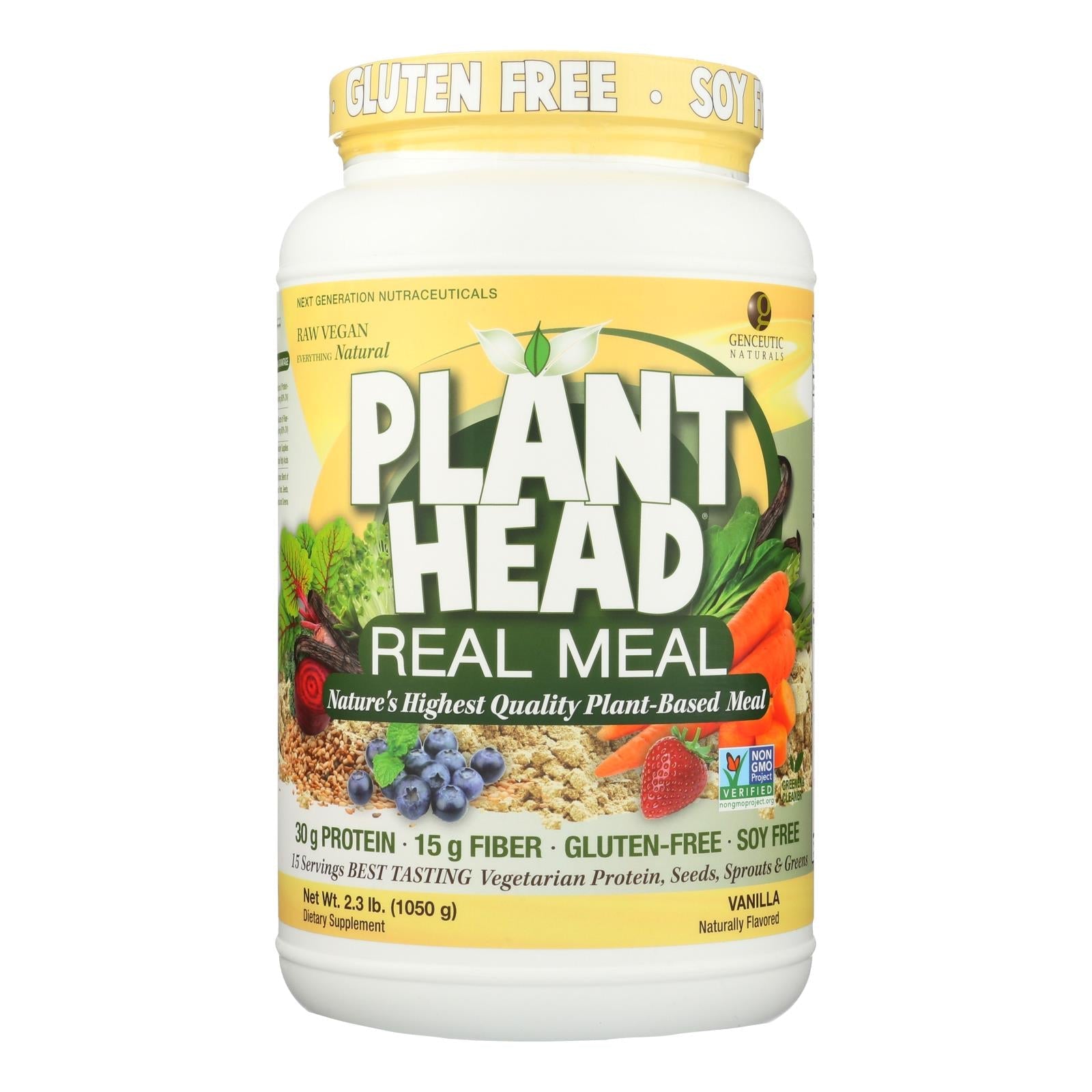 Comida vegetal Genceutic Naturals - Vainilla (1 kg)