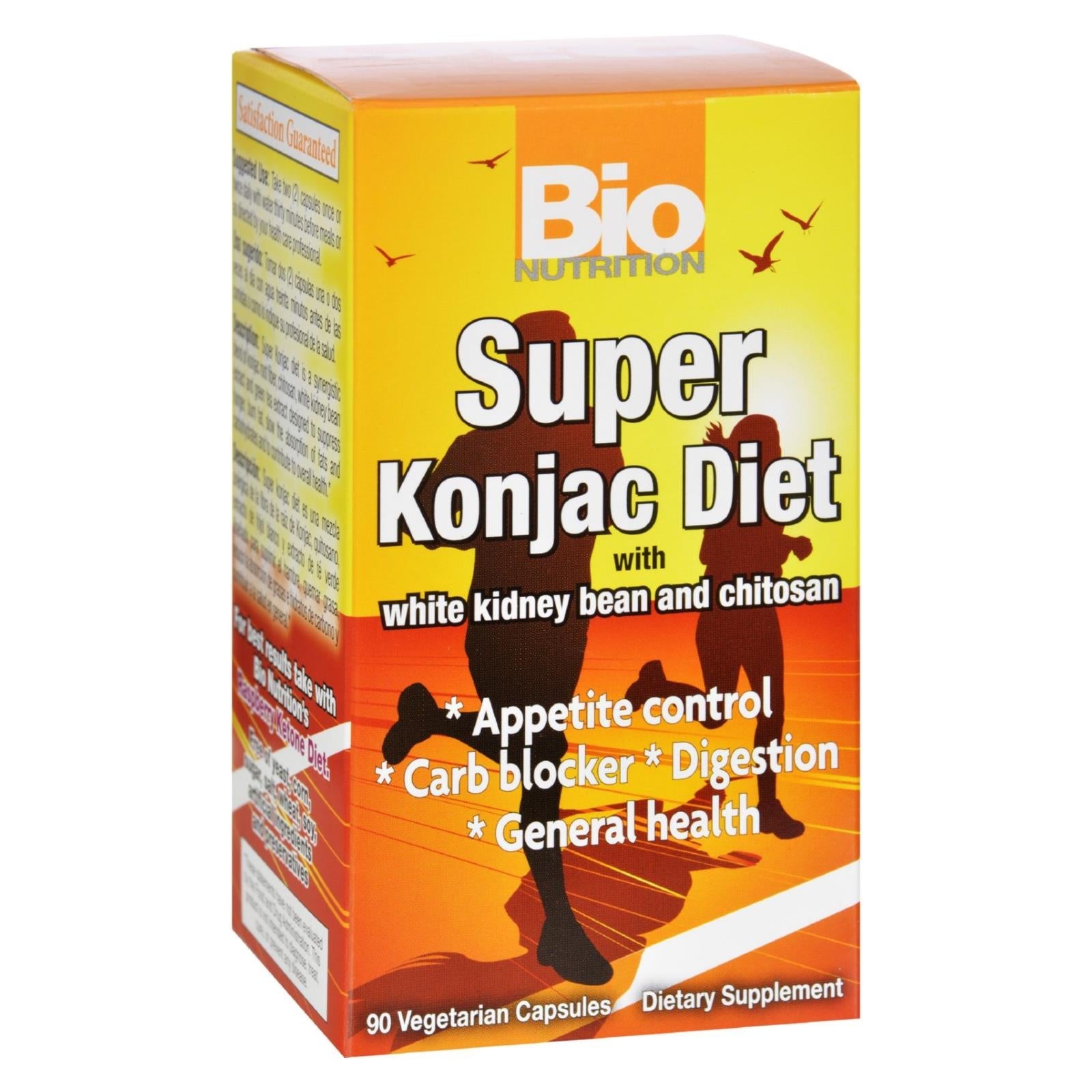 Suplemento dietético Super Konjac de Bio Nutrition: 90 cápsulas vegetales para el control de peso