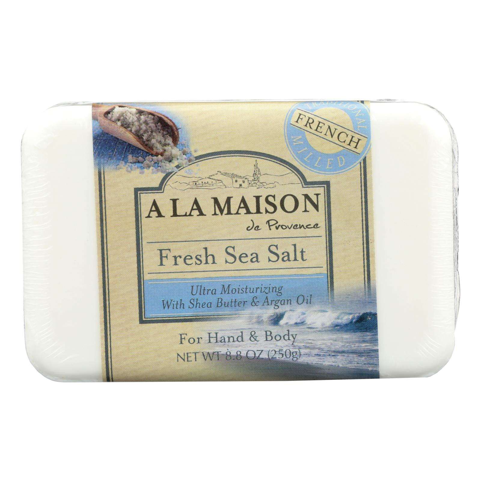 Jabón en barra de sal marina fresca A La Maison, 8,8 onzas