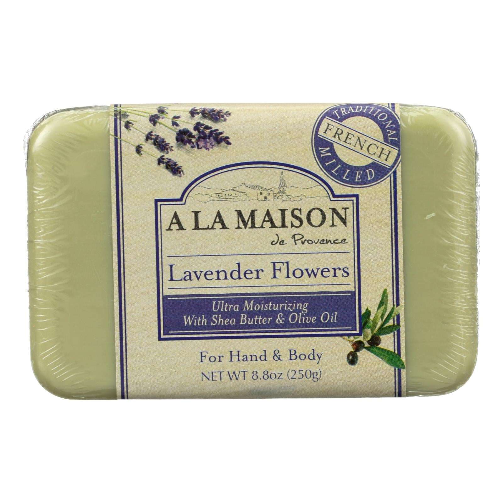 Jabón en barra con aroma a flores de lavanda A La Maison (8.8 oz) 