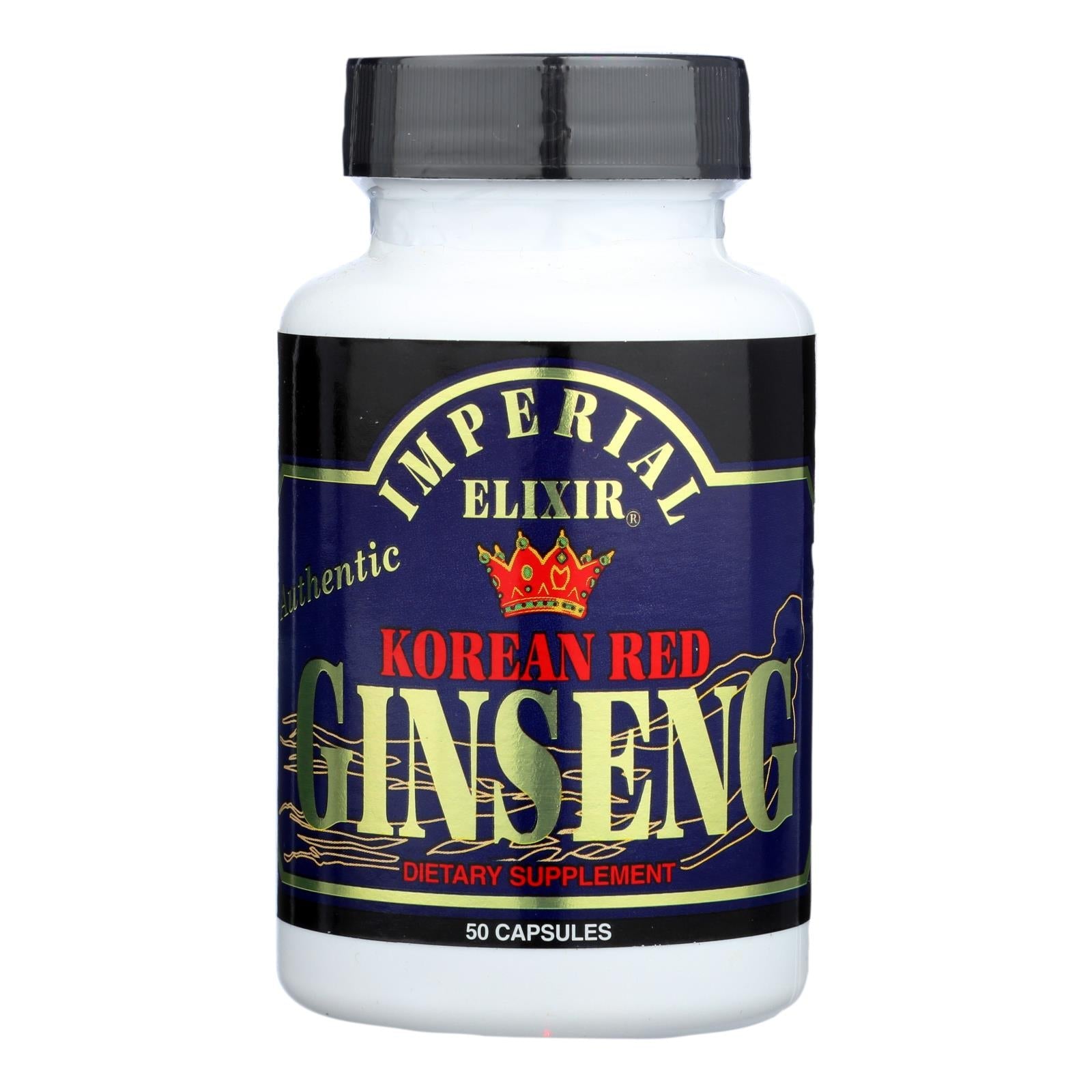 Elixir Imperial de Ginseng Rojo Coreano - 50 Cápsulas 