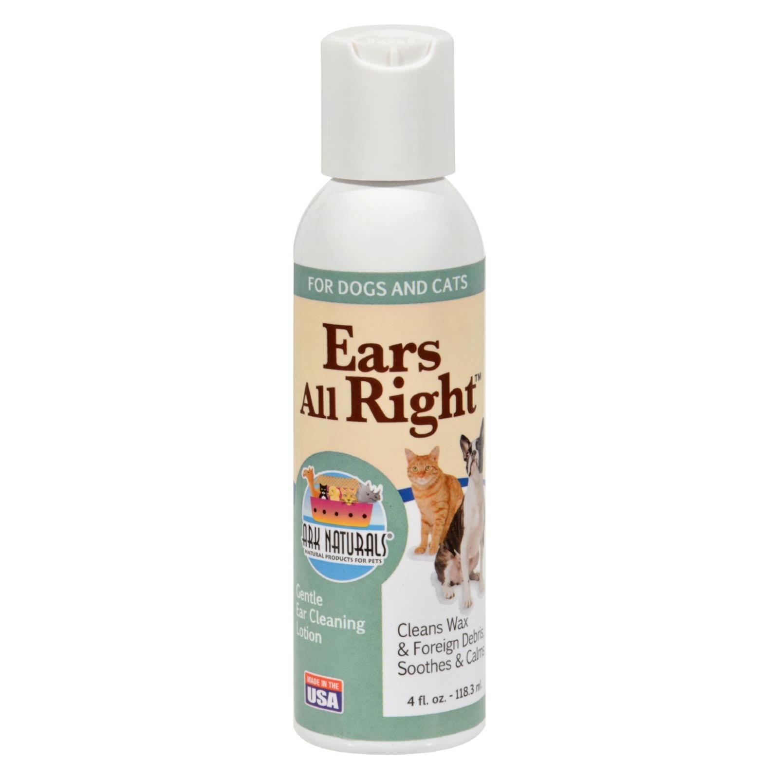 Ark Naturals Ears All Right: Limpiador de oídos suave para mascotas (113 g)