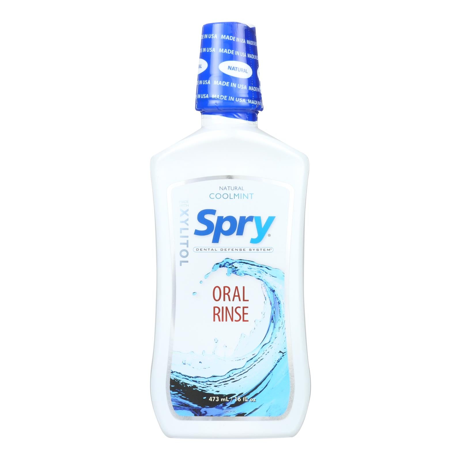 Enjuague bucal natural Spry, 16 onzas líquidas | Menta refrescante