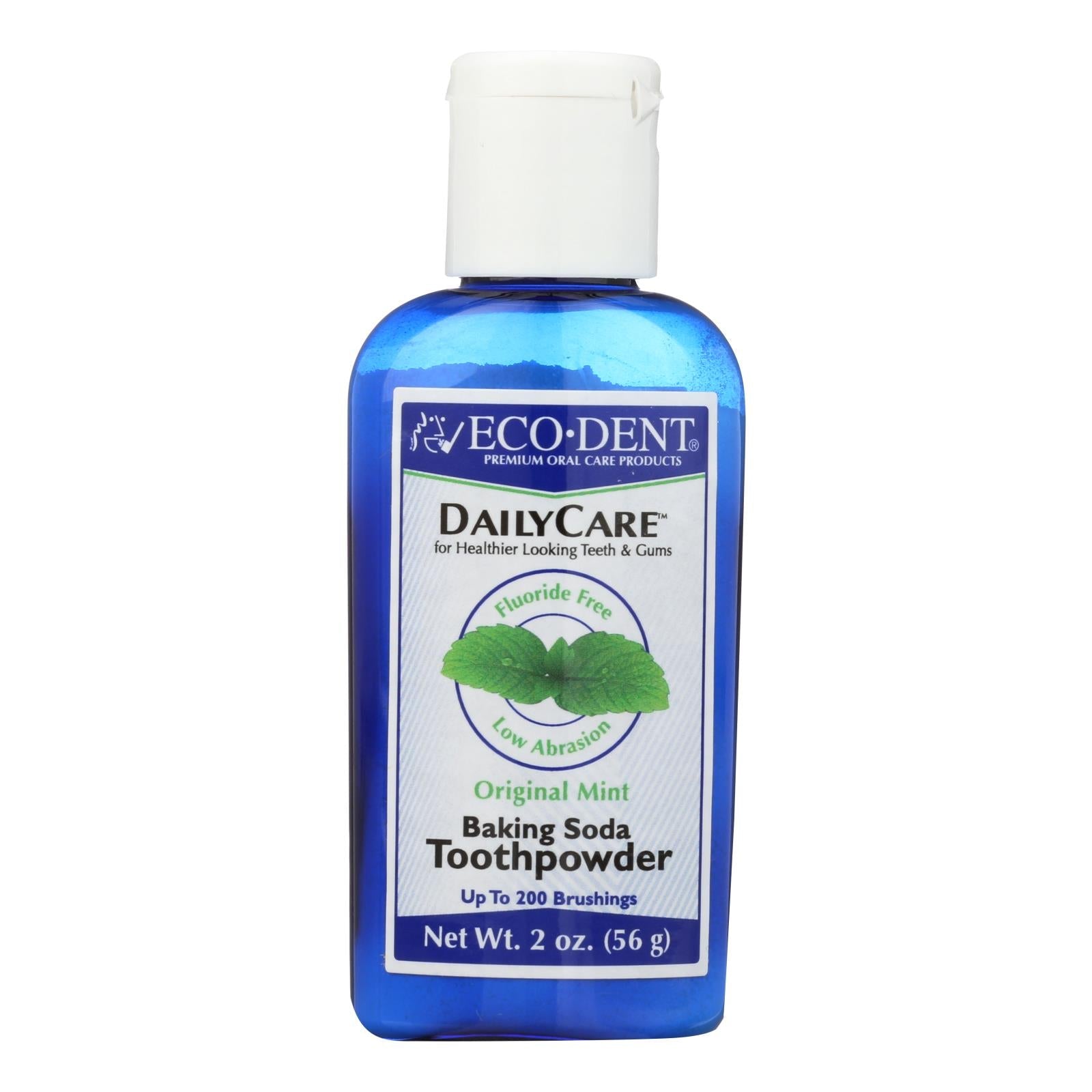 Polvo dental rejuvenecedor con menta diaria Eco-Dent - 2 oz.