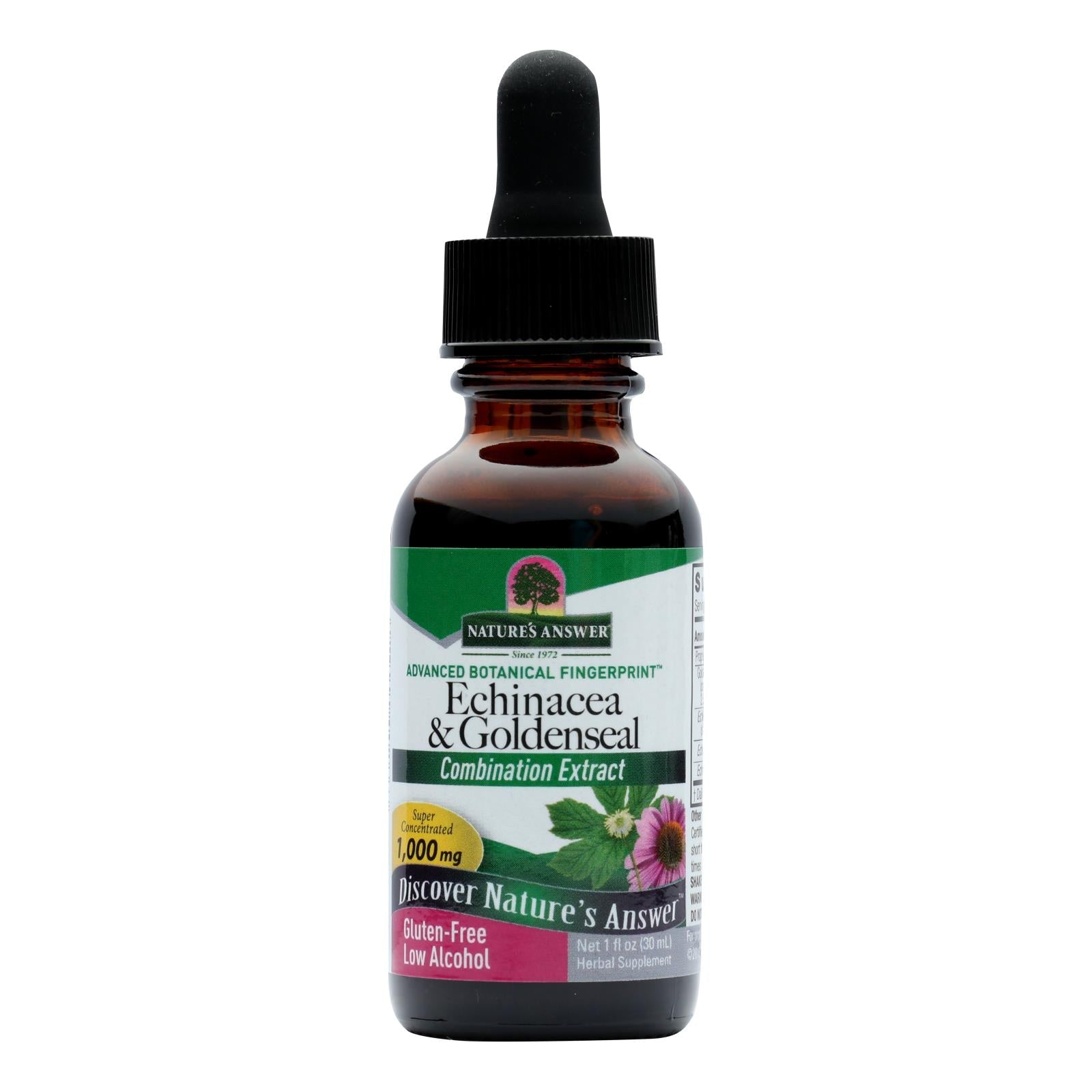 Tintura de equinácea y sello de oro de Nature's Answer, refuerzo inmunitario, 28 ml