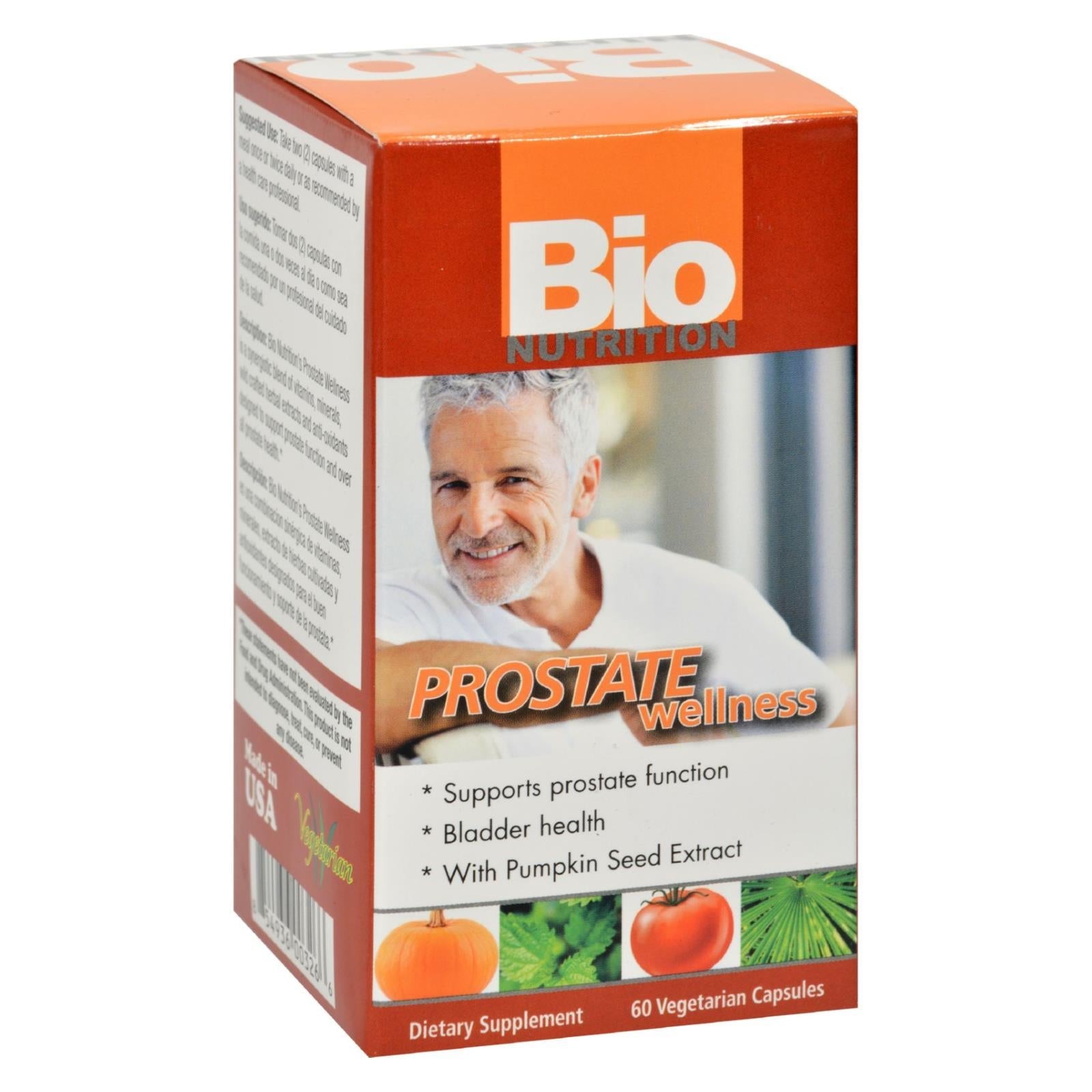 Bio Nutrition - Apoyo para el bienestar de la próstata para la salud masculina (60 cápsulas vegetales)