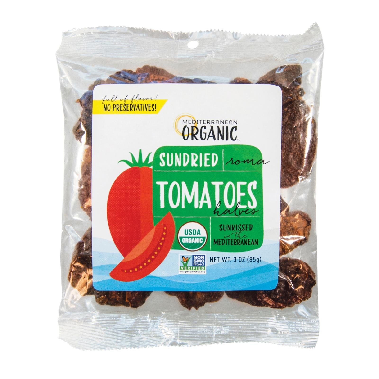 Organic Mediterranean Sundried Tomatoes (12-Pack x 3 Oz.)