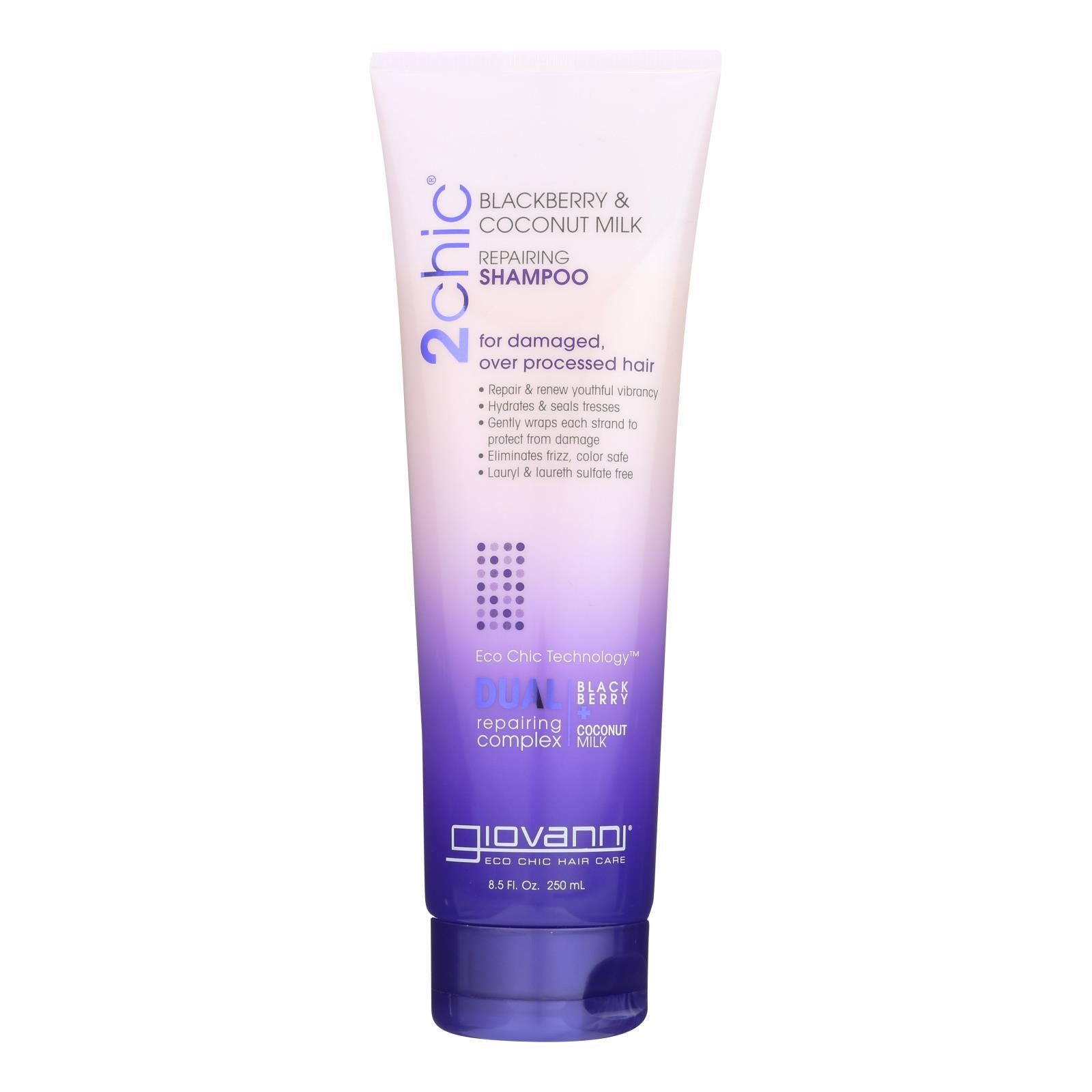 Champú Giovanni Hair Care Products - 2chic - Ultra Repair - Mora y leche de coco - 237 ml