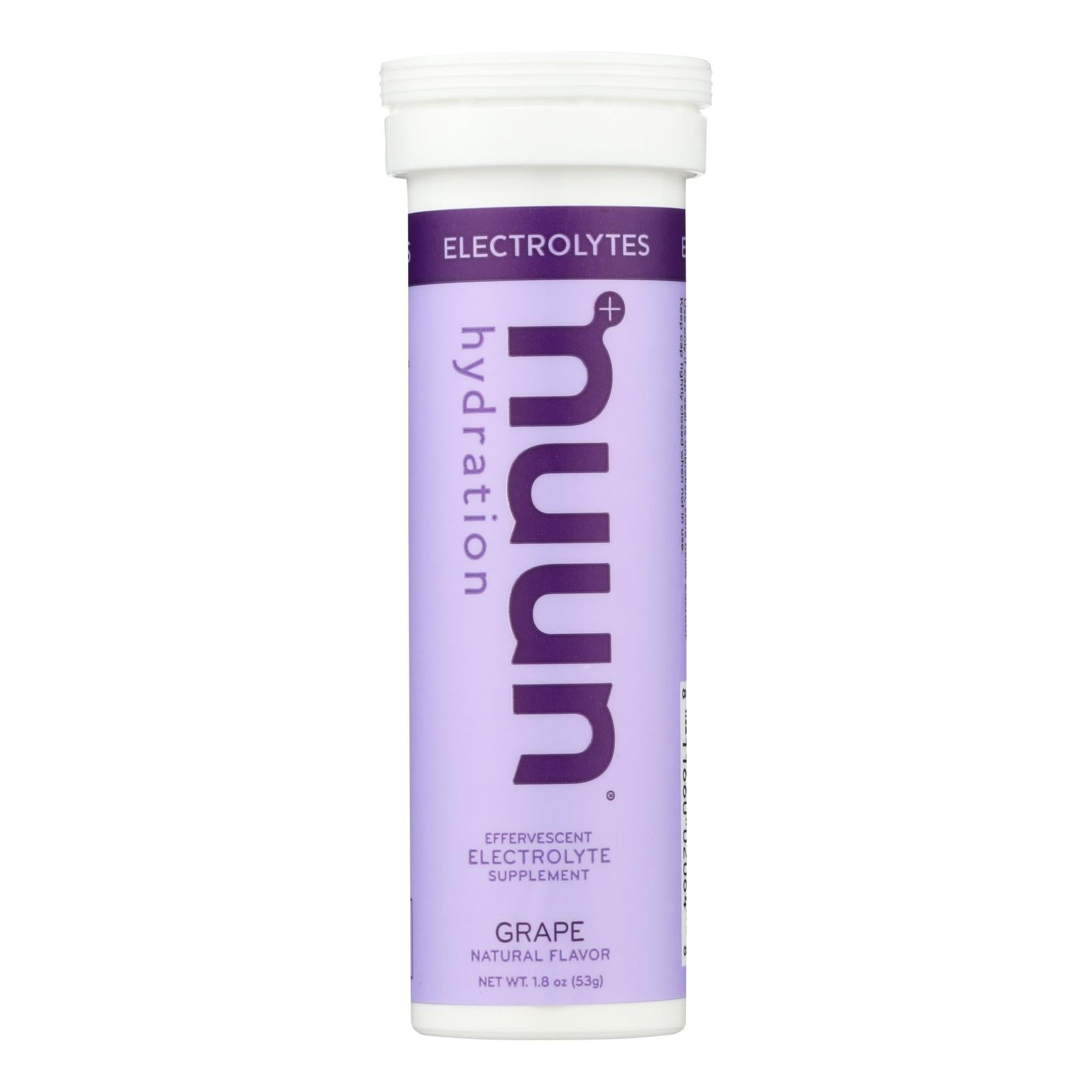 Comprimidos hidratantes Nuun Active Grape (paquete de 8 y 10)