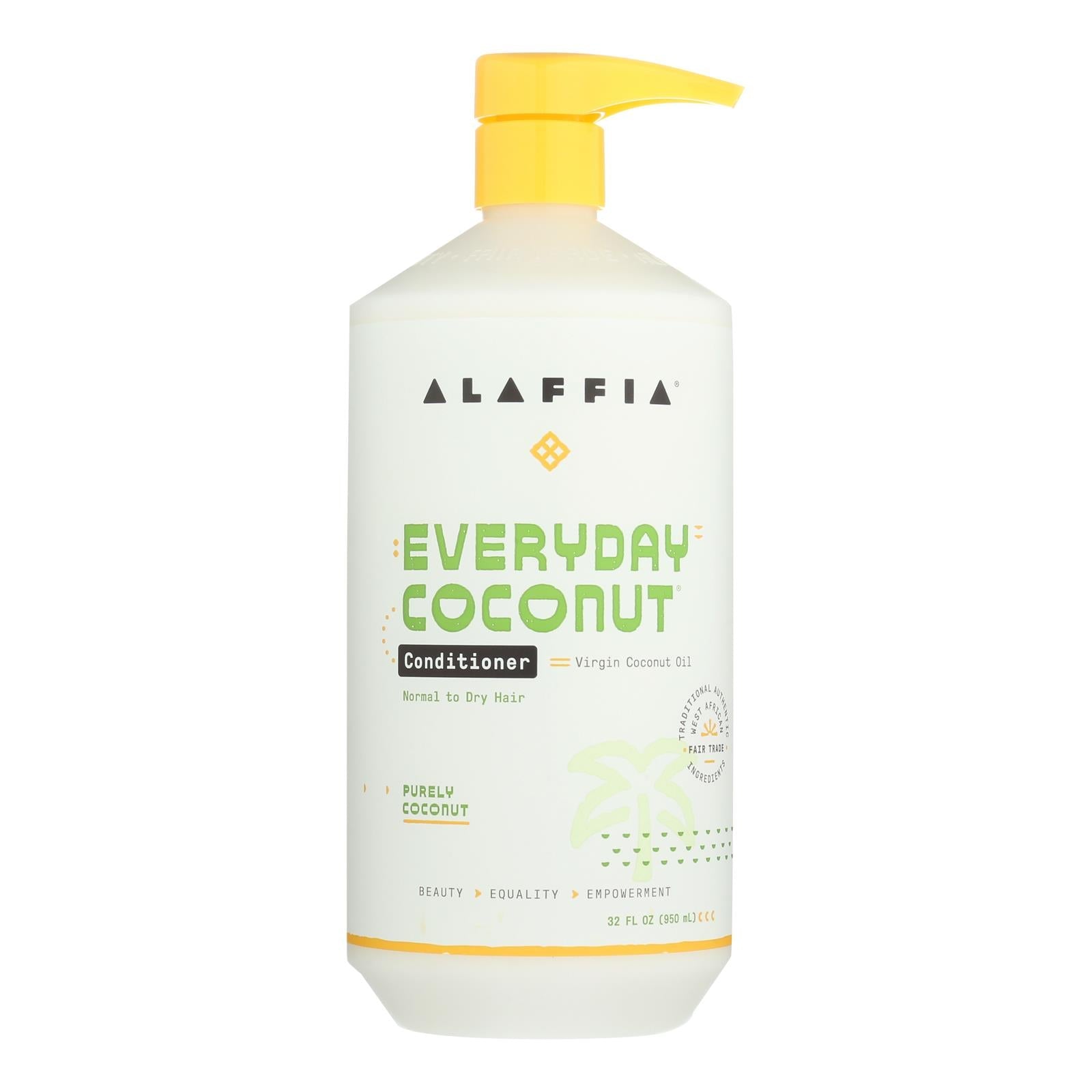 Acondicionador diario de coco y jengibre Alaffia - 947 ml