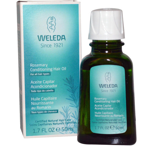 Aceite capilar acondicionador Weleda con extracto de romero, 50 ml