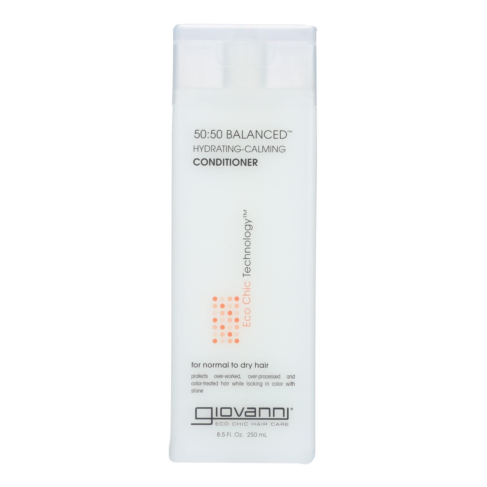 Acondicionador balanceado Giovanni 50/50 hidratante y calmante, 8.5 oz