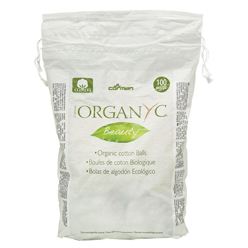 Bolitas de algodón orgánico Organyc - Paquete de 100