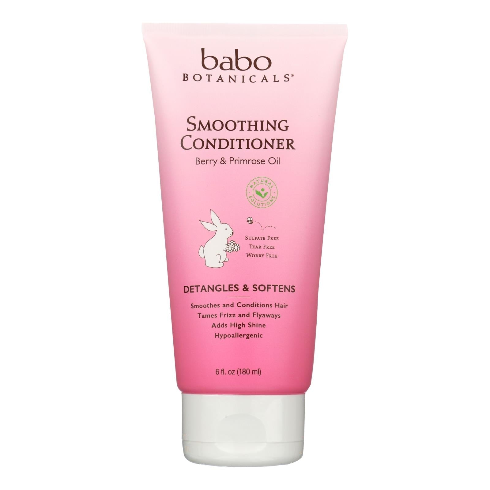 Acondicionador desenredante Babo Botanicals: suaviza los enredos con extracto de prímula (6 oz)