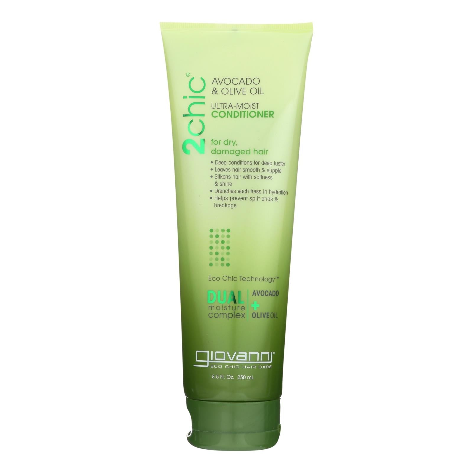 Giovanni - Acondicionador ultra hidratante de aguacate y aceite de oliva 2chic - 8.5 fl oz