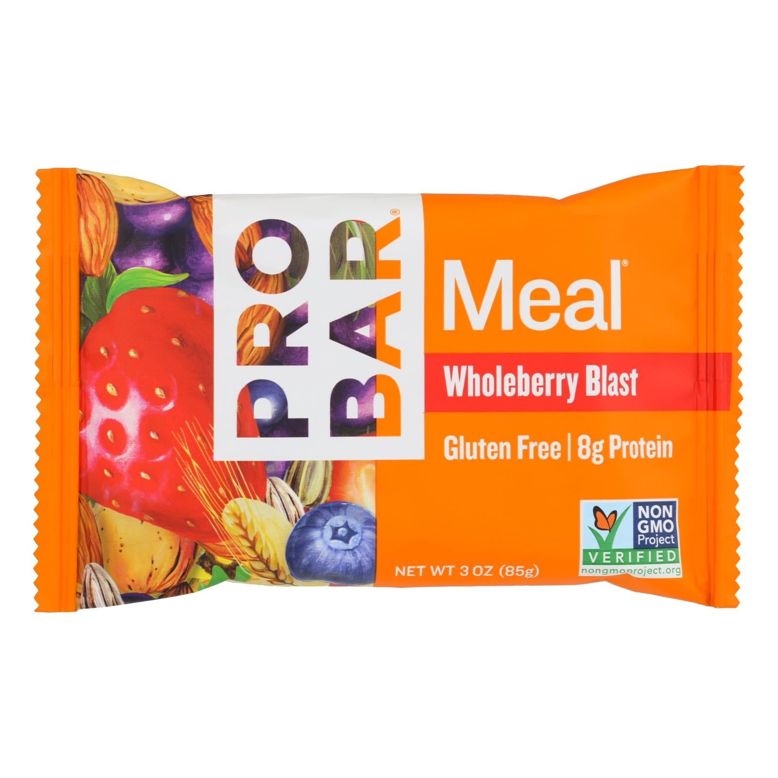 Barra de proteína orgánica Pro Bar Whole Berry Blast de 85 g (paquete de 12)