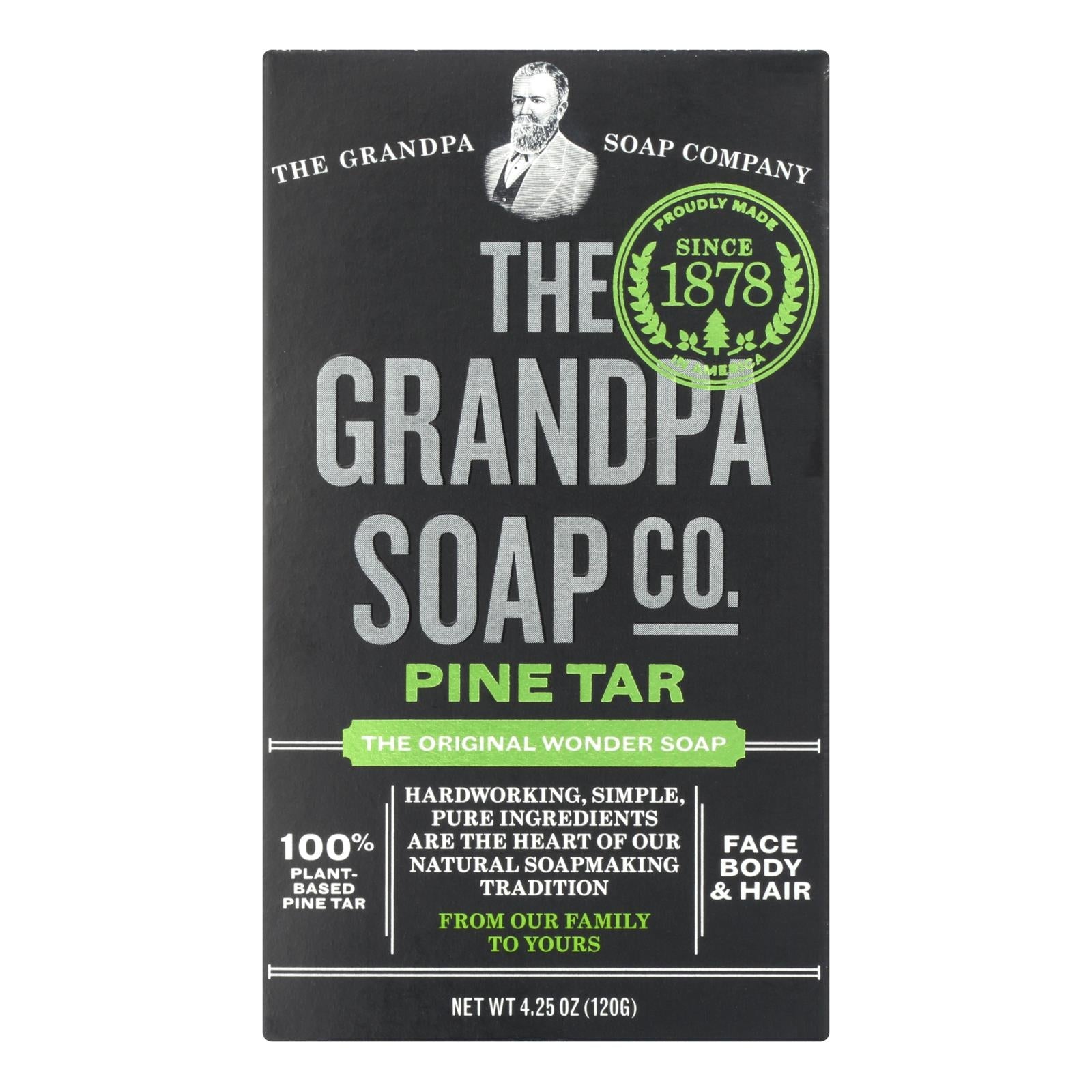 Grandpa's Pine Tar Soap Bar - 4.25 Oz