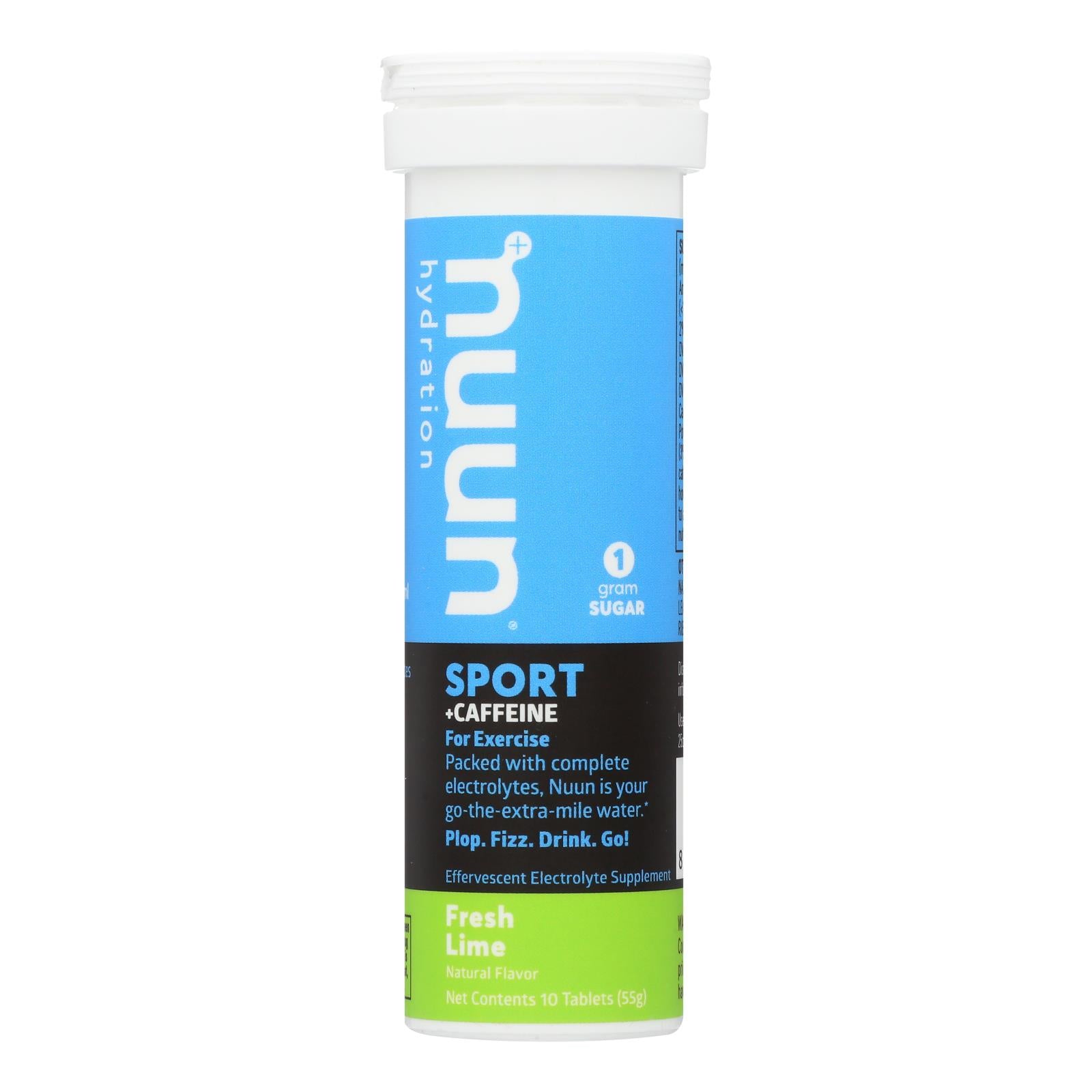 Tabletas Nuun Energy Hydration, sabor lima-limón (paquete de 8)