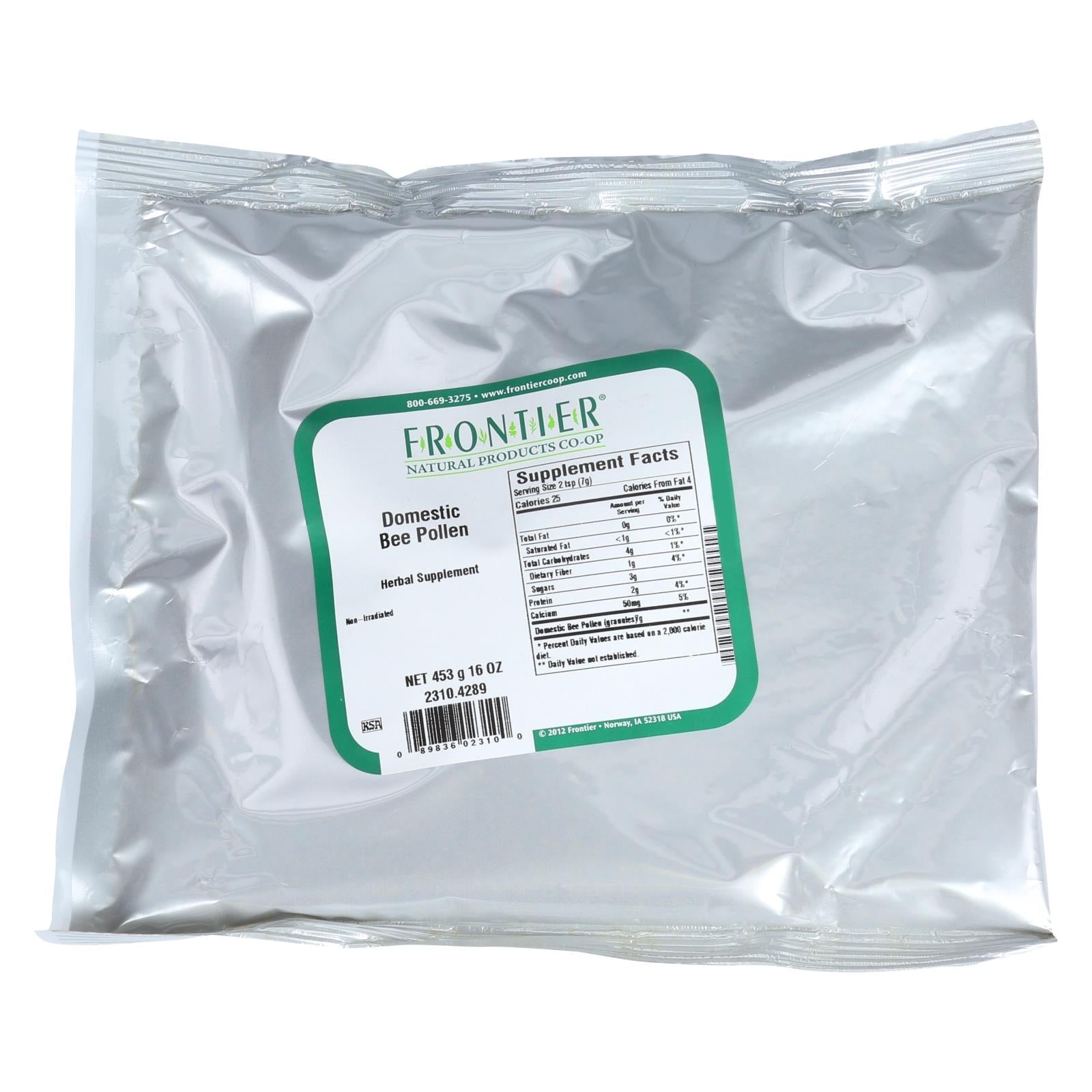 Polen de abeja doméstica Frontier Herb - 1 lb