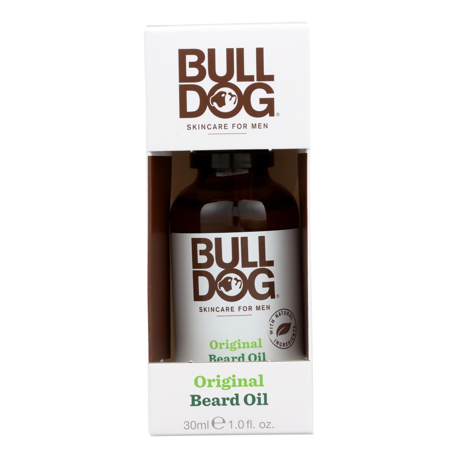 Aceite para barba Bulldog Original para una barba nutrida y saludable - 1 onza líquida