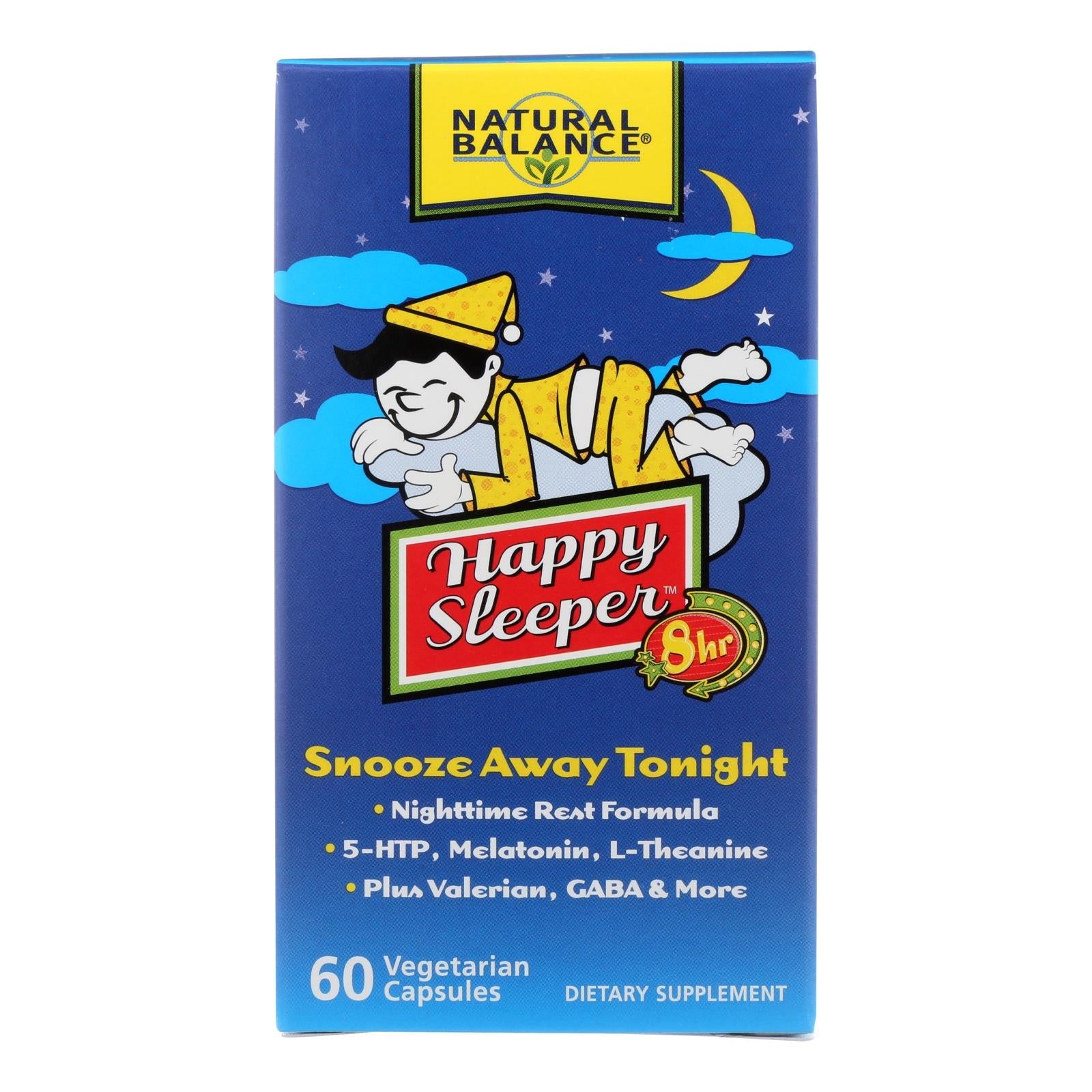 Cápsulas vegetarianas Natural Balance Happy Sleeper, 60 unidades