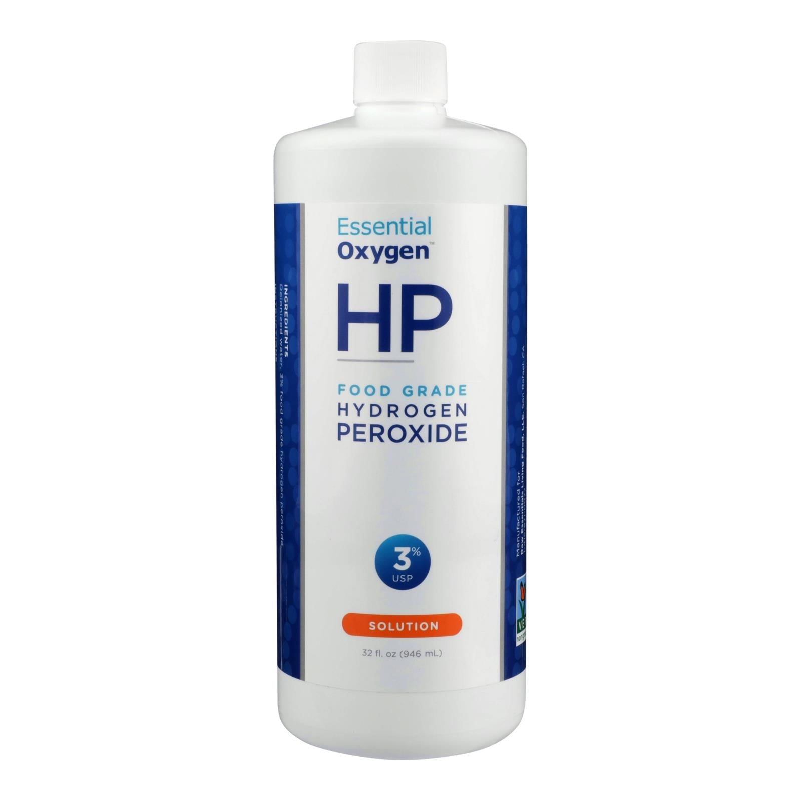 Oxígeno esencial - Peróxido de hidrógeno de grado alimenticio (947 ml) 