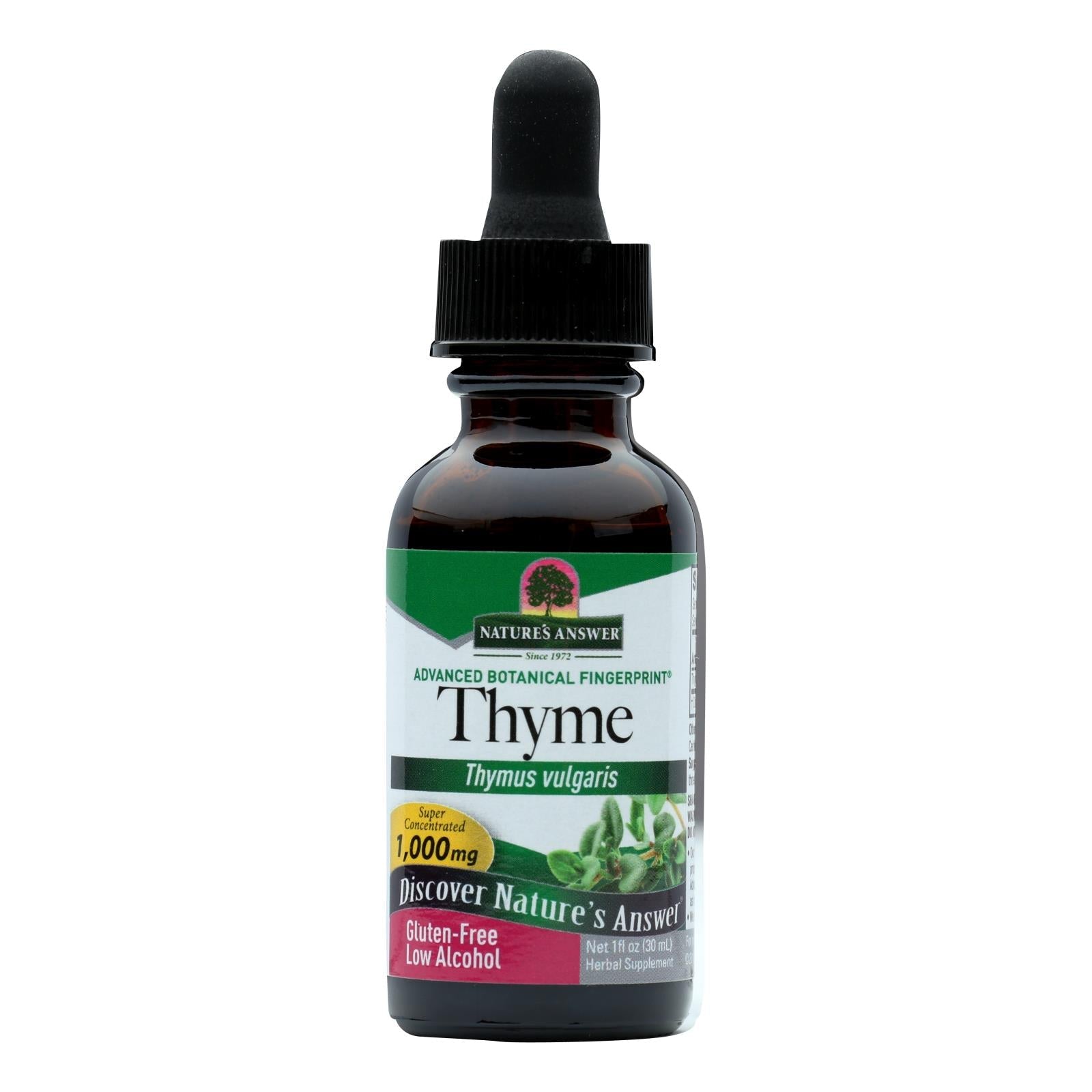 Suplemento herbal de extracto de tomillo Nature's Answer (1 oz.)