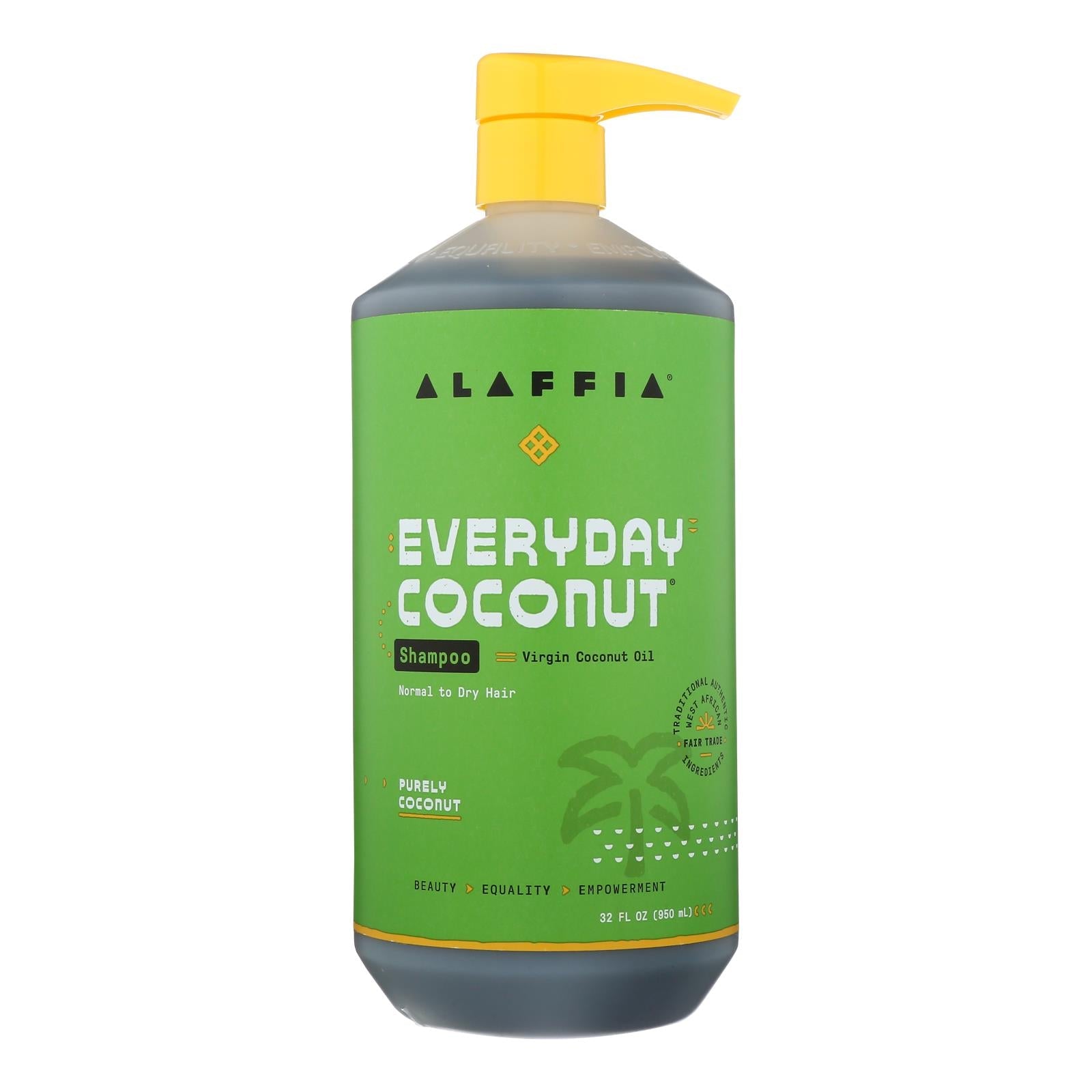Champú diario de coco y jengibre Alaffia - 947 ml