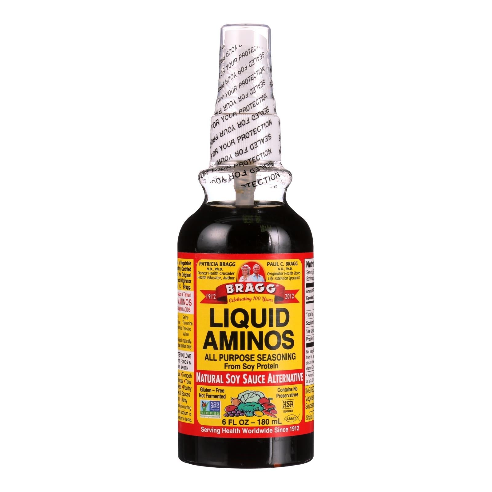Botella con atomizador de aminoácidos líquidos Bragg - 6 oz (paquete de 24)