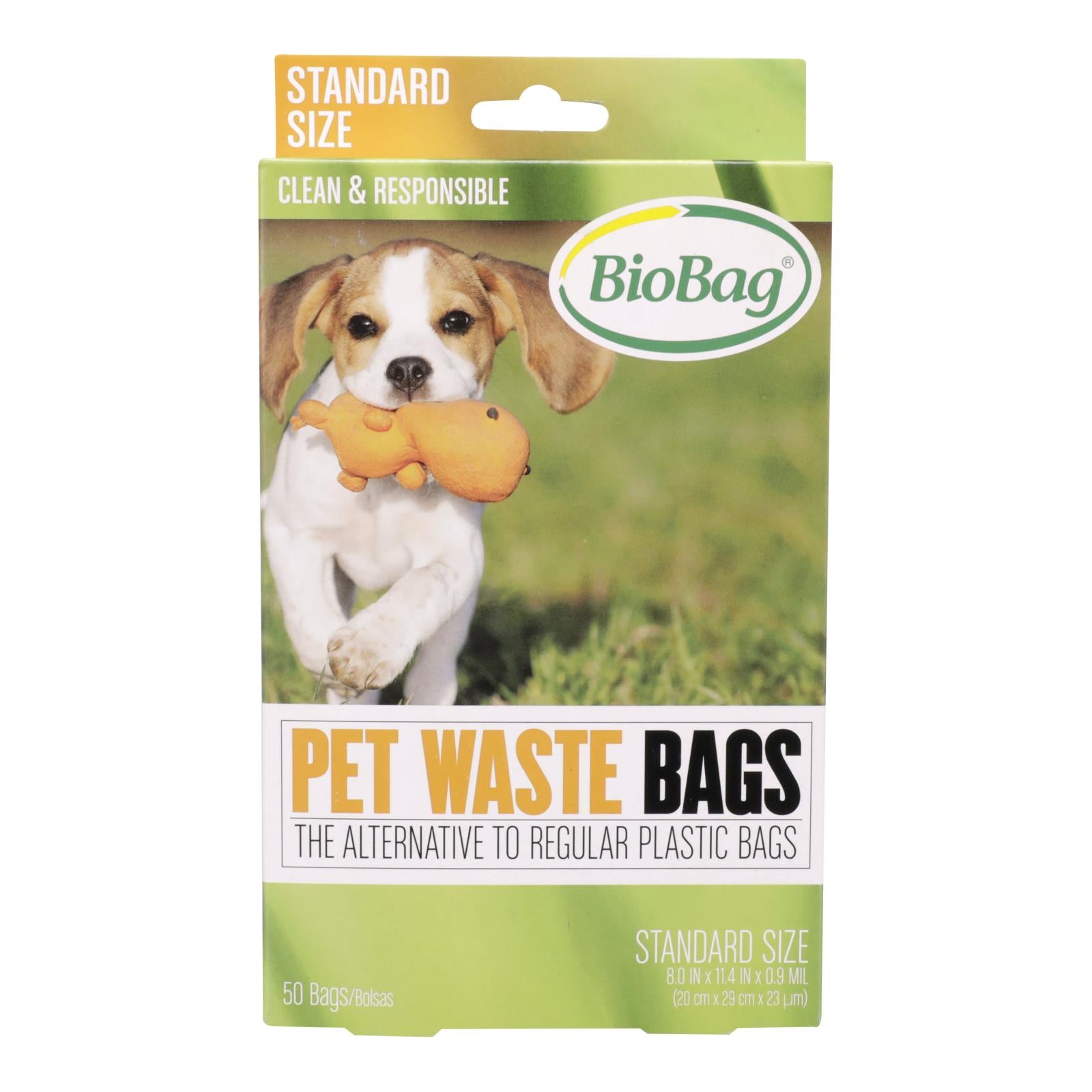 Bolsas compostables Biobag para desechos de perros, 50 unidades (paquete de 12)