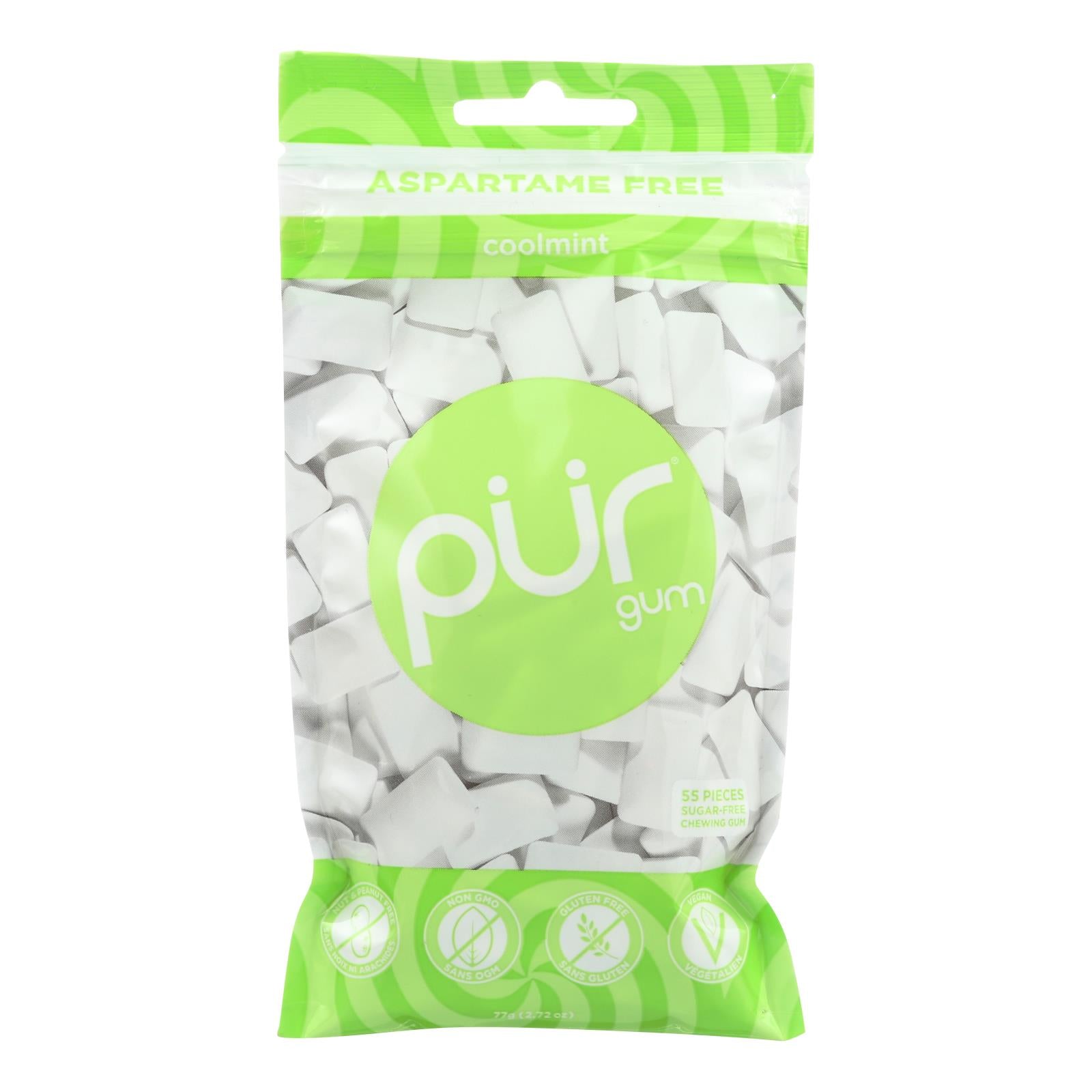Paquete de 12 chicles Pur Gum de 2,72 oz.