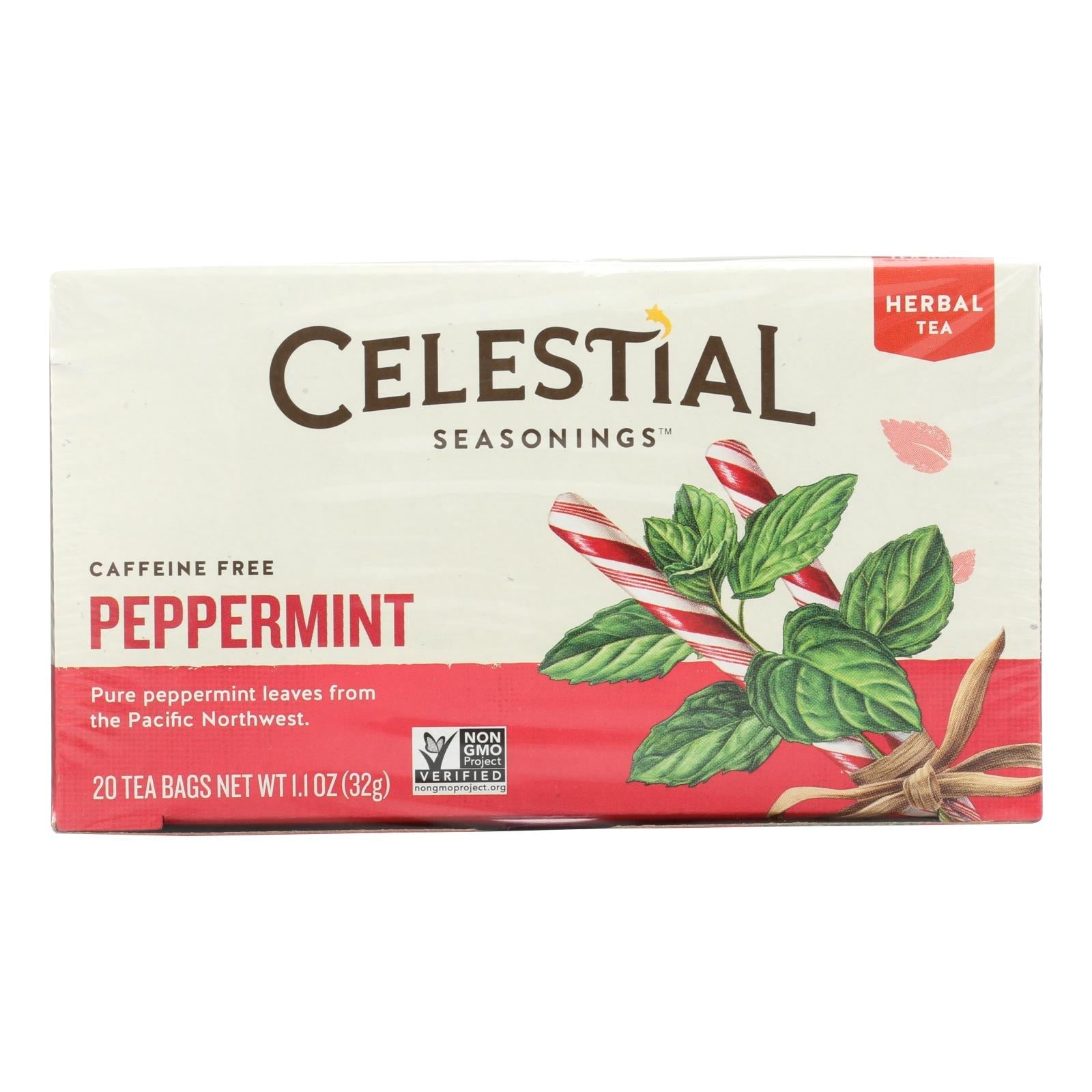 Bolsitas de té de menta Celestial Seasonings (paquete de 6 - 20 bolsitas)
