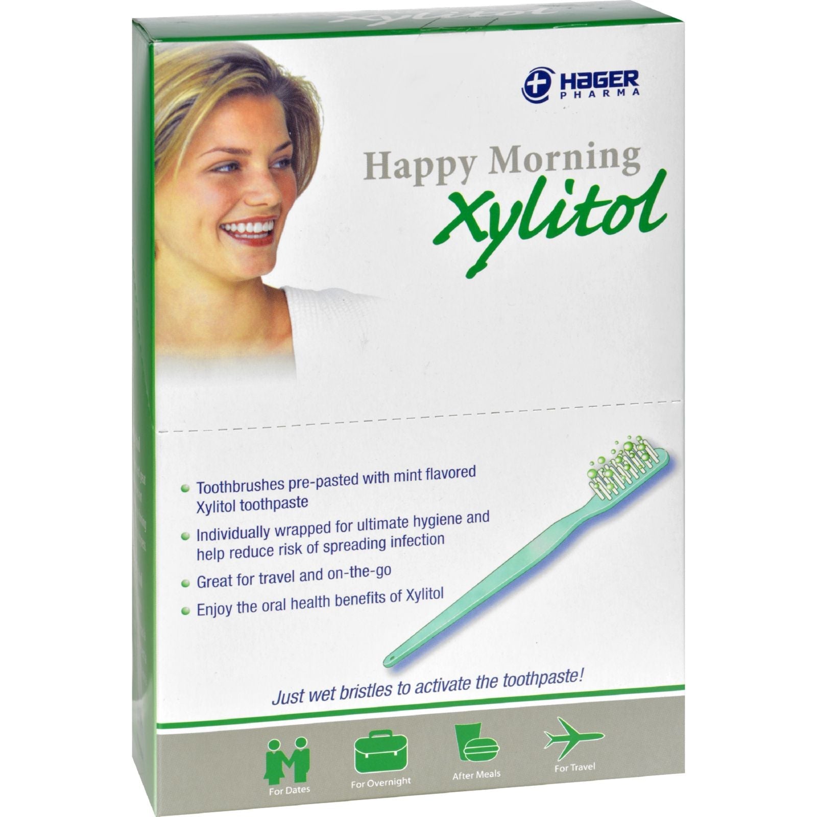 Cepillo de dientes Hager Pharma Happy Morning con xilitol (1 estuche)