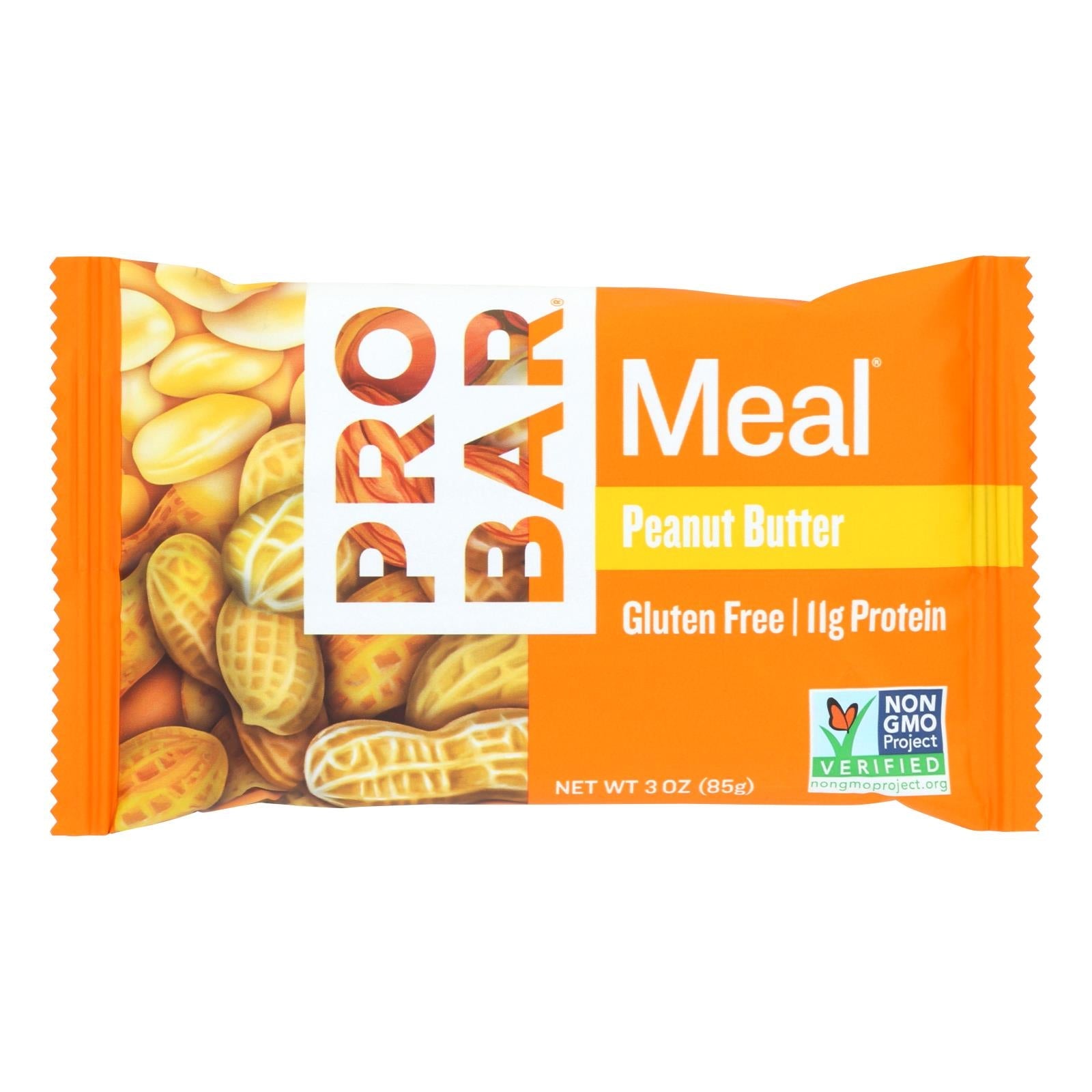 Barra de mantequilla de cacahuete orgánica Pro Bar, 12 paquetes de 3 oz