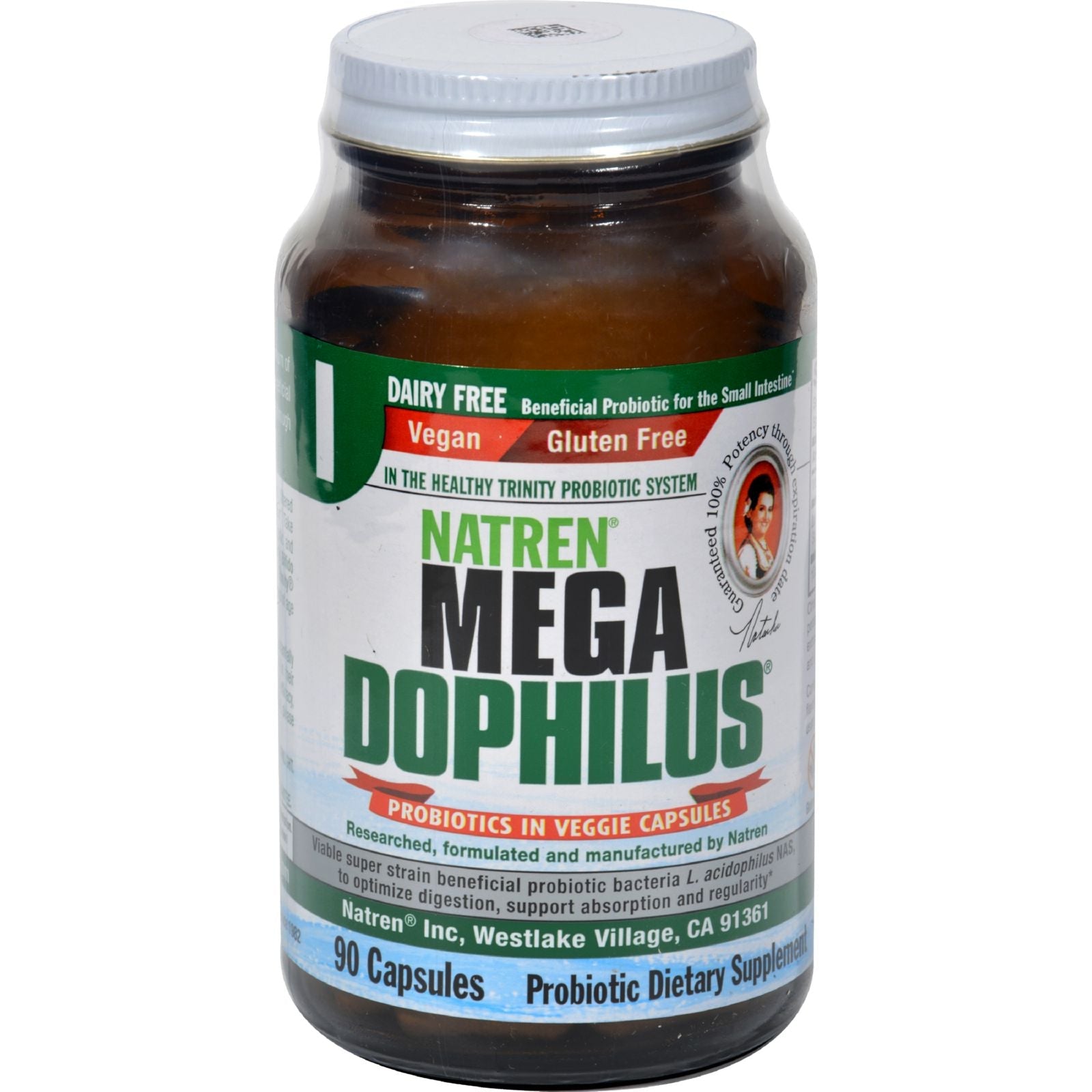 Mega Dophilus - Vegetariano sin lácteos - 90 cápsulas de Natren