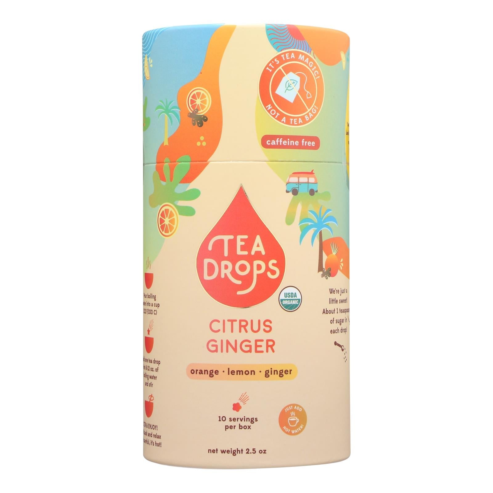 Temperature Controlled Organic Tea Drops (10 Ct., Pack of 6)