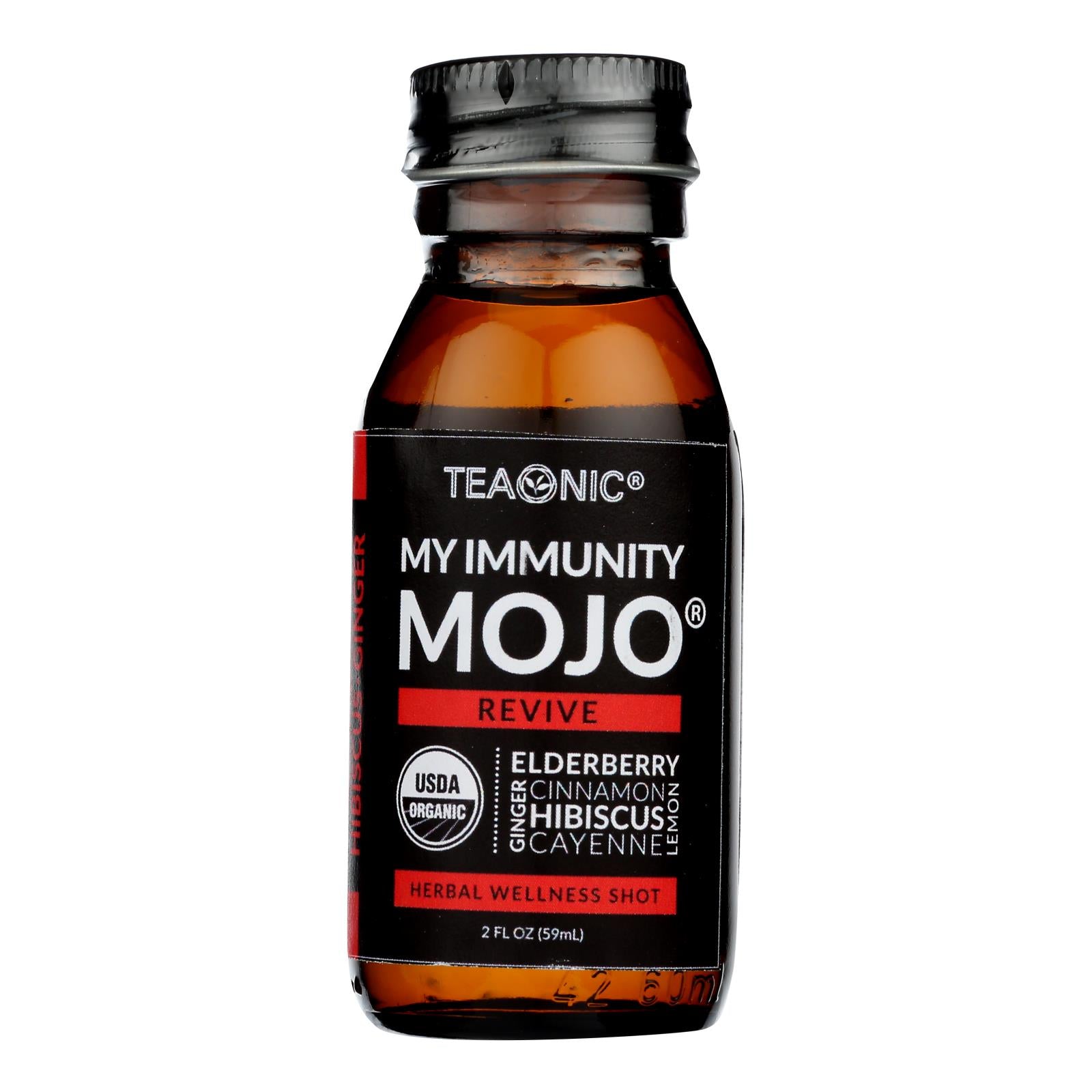 Paquete de 6 tés Teaonic Immunity Mojo, 2 onzas líquidas por botella