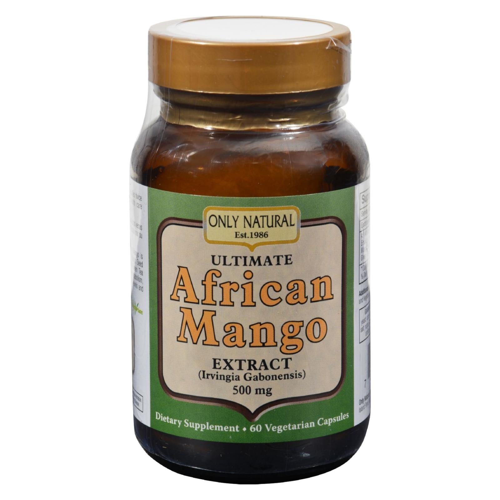 Extracto natural de mango africano (Irvingia gambonensis) - 500 mg - 60 cápsulas