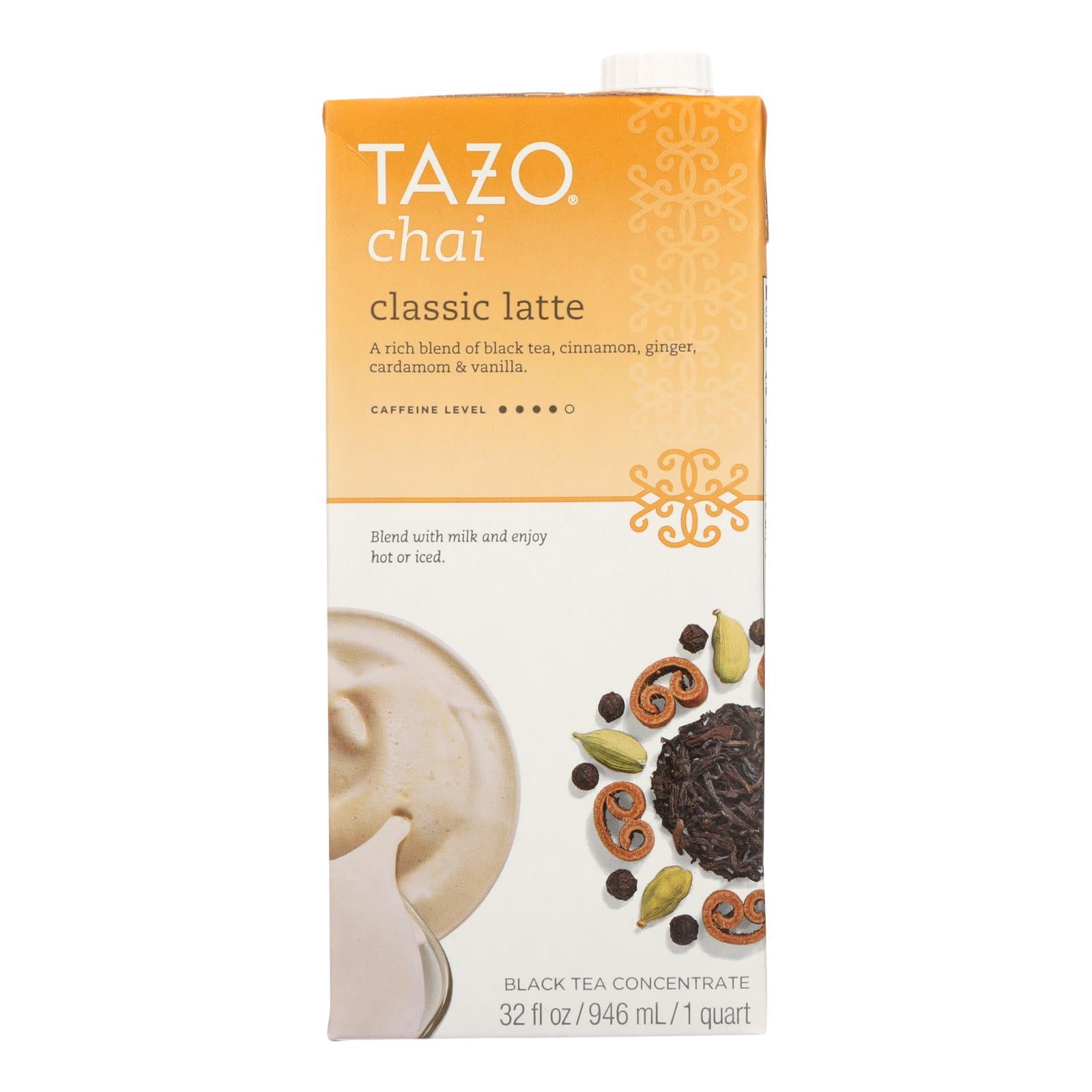 Tazo Chai Tea Concentrate, 6-Pack of 32 Fl Oz Bottles