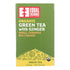 Té verde de jengibre orgánico Equal Exchange, 20 bolsitas, paquete de 6