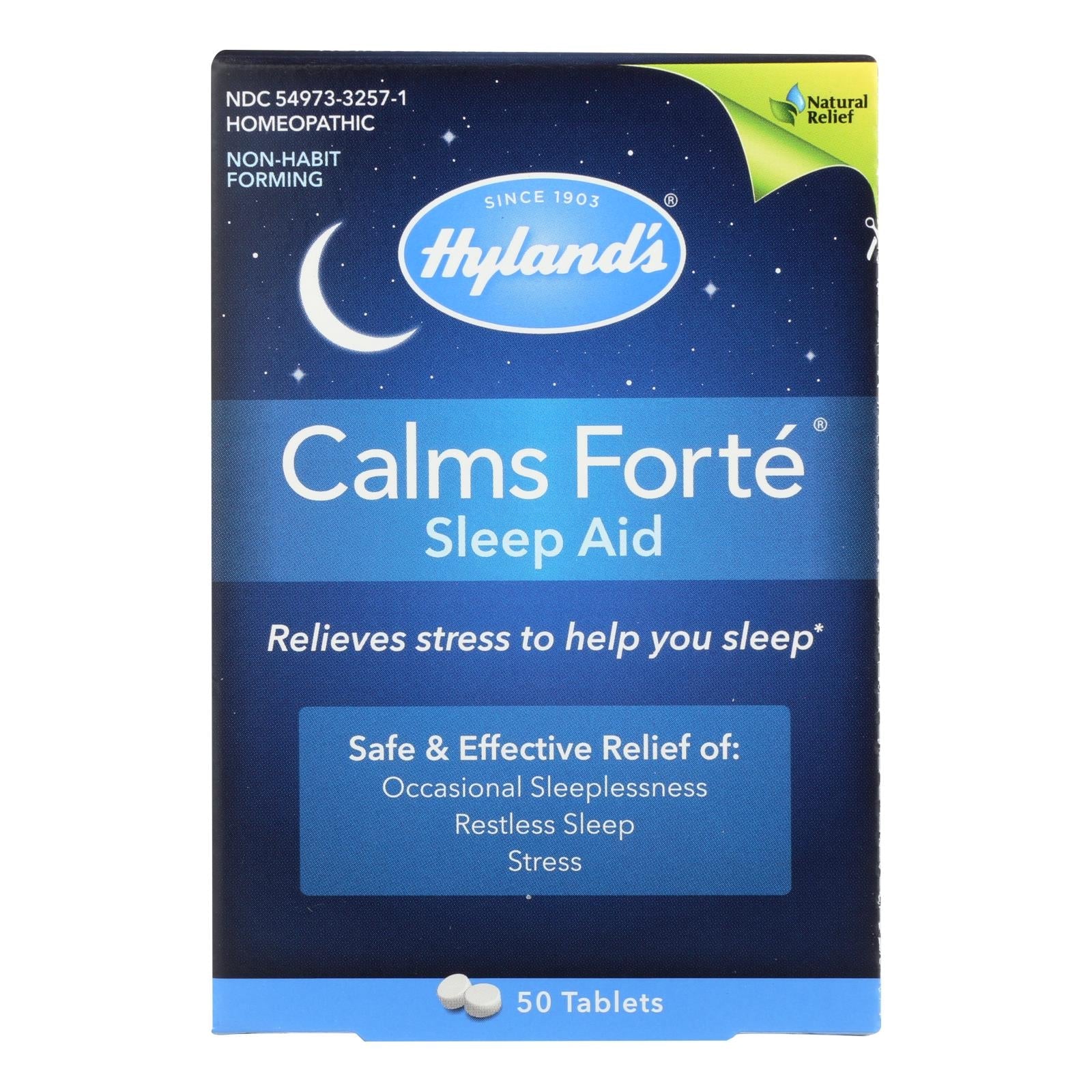 Comprimidos Calms Forte de Hyland's para un sueño reparador (50 unidades)